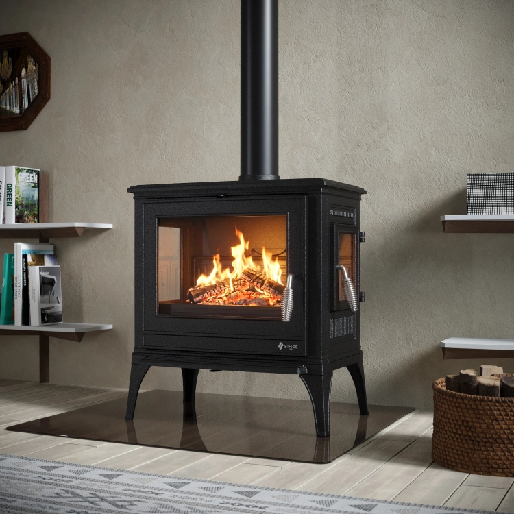 Piec piecyk kominek żeliwny wolnostojący koza 900 NOVA A+ 9 kW