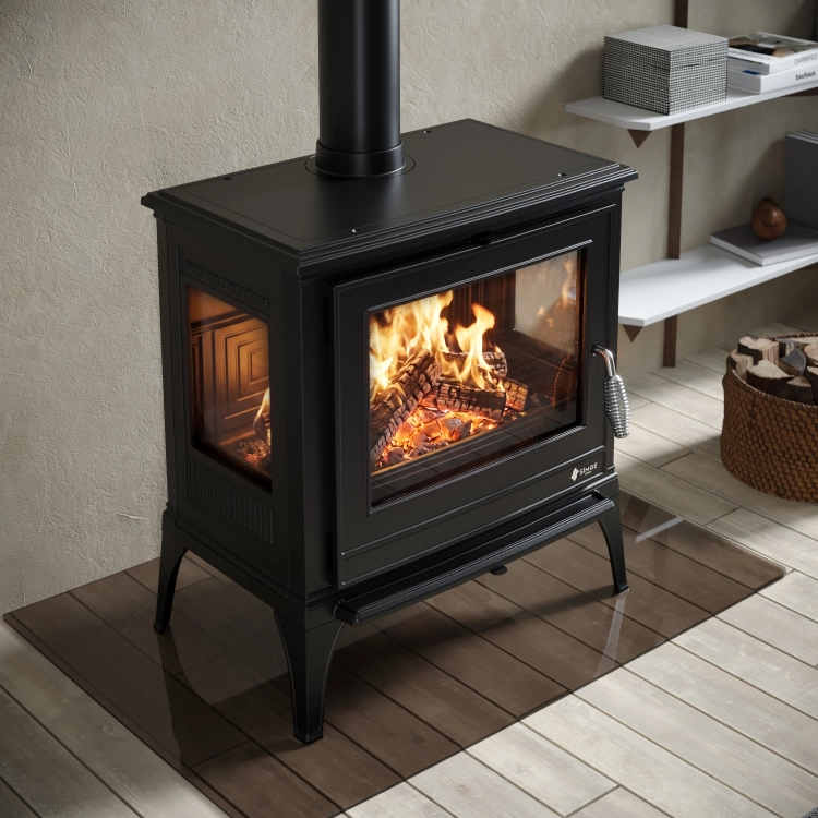 Piec piecyk kominek żeliwny wolnostojący koza 900 NOVA A+ 9 kW