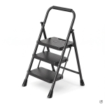 Drabina domowa stalowa składana schodki domowe 3 stopnie HIGHER 150 kg