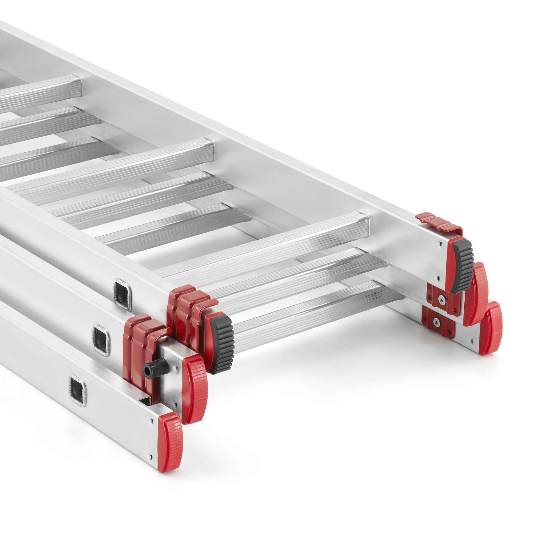 Drabina aluminiowa uniwersalna 3x8 HIGHER Professional na schody - 5,63 m