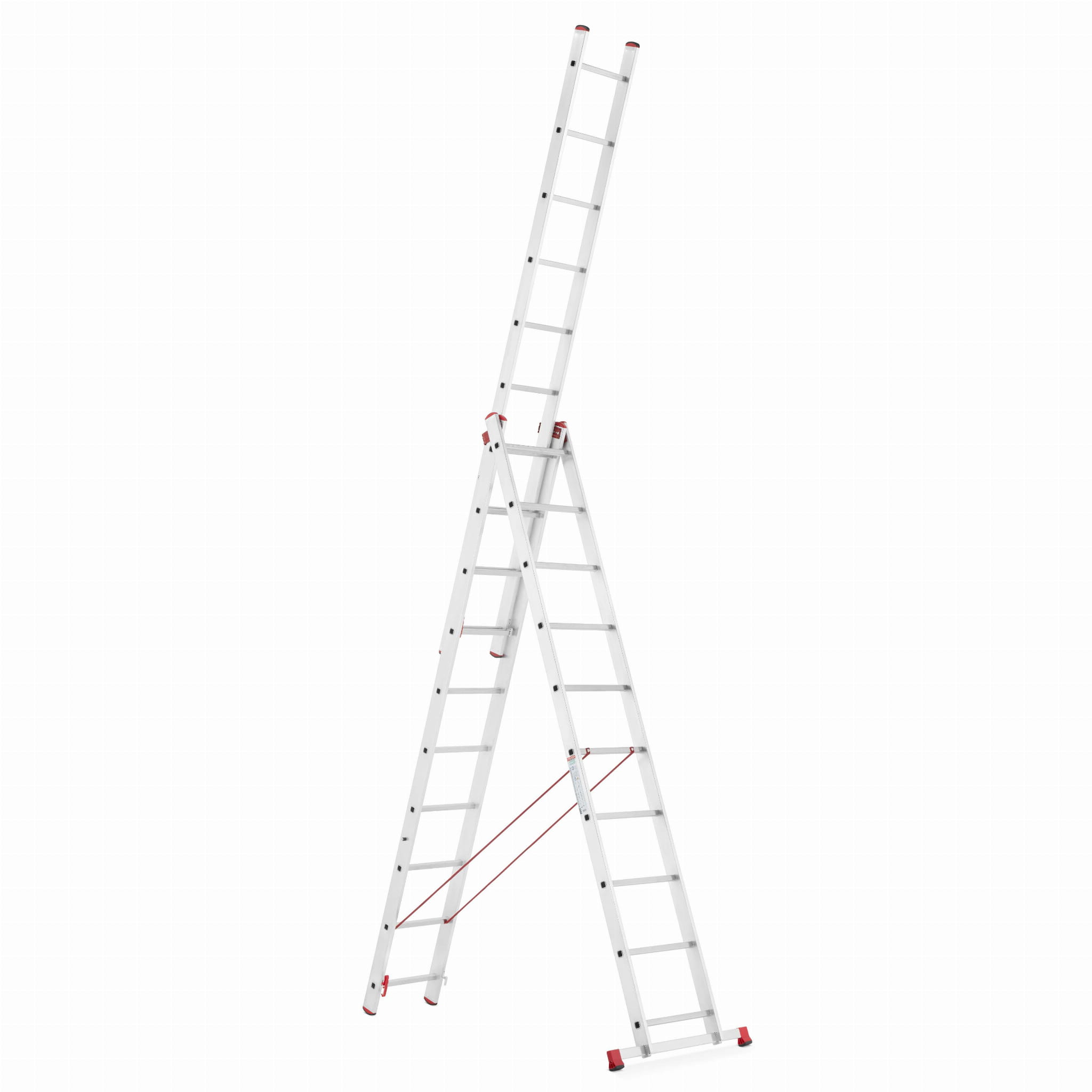 Drabina aluminiowa uniwersalna 3x10 HIGHER Professional na schody - 6,76 m