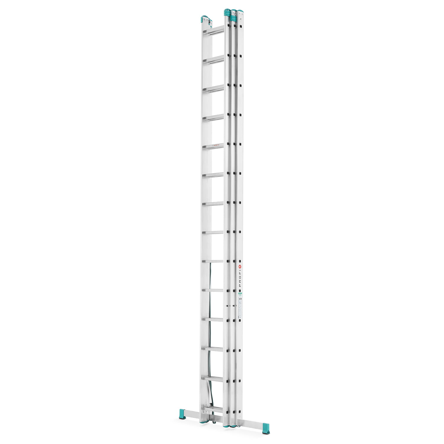 Drabina aluminiowa 3x14 wielofunkcyjna MOCNA 9,09 m uniwersalna udźwig 150kg