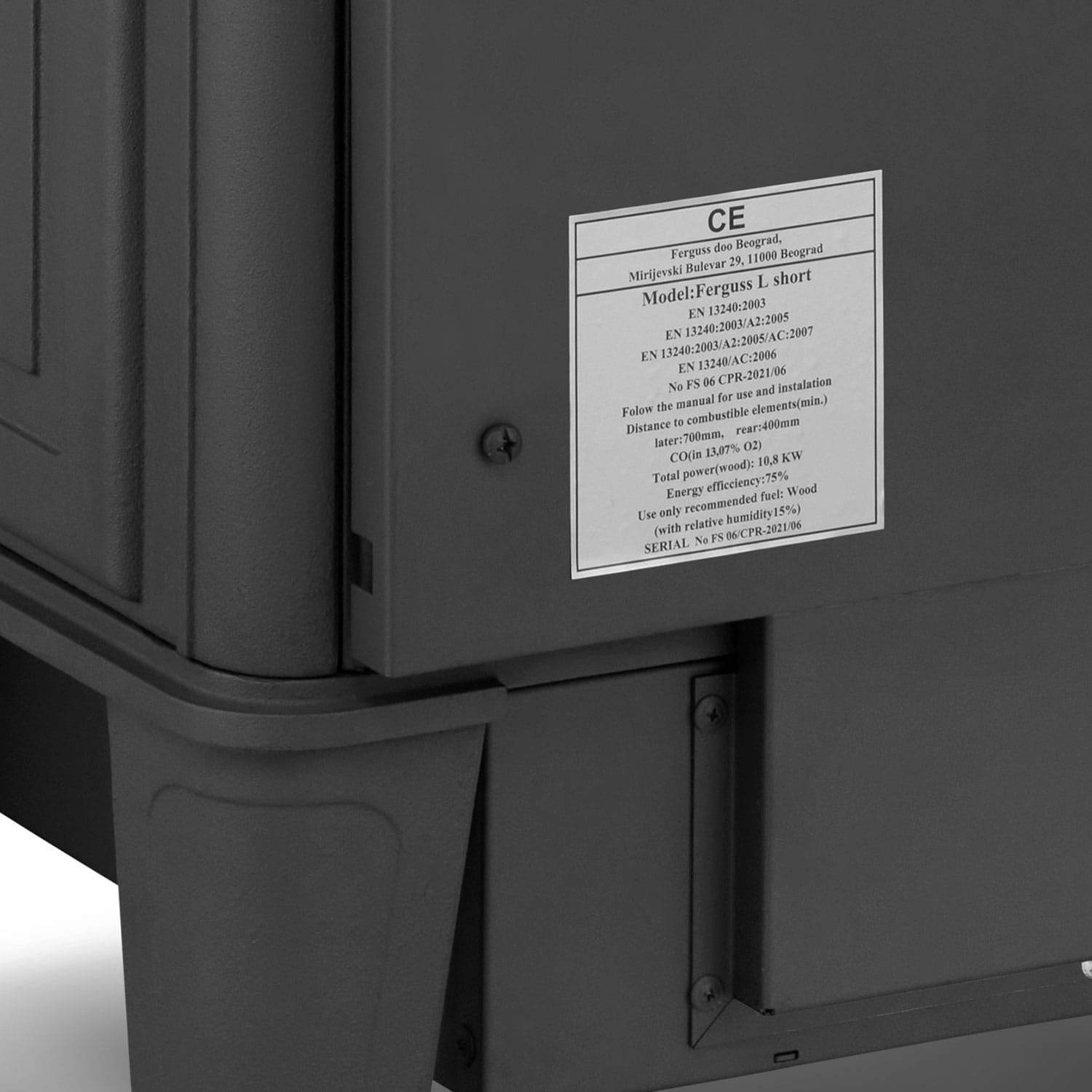 Piec kominek żeliwny HIGHER