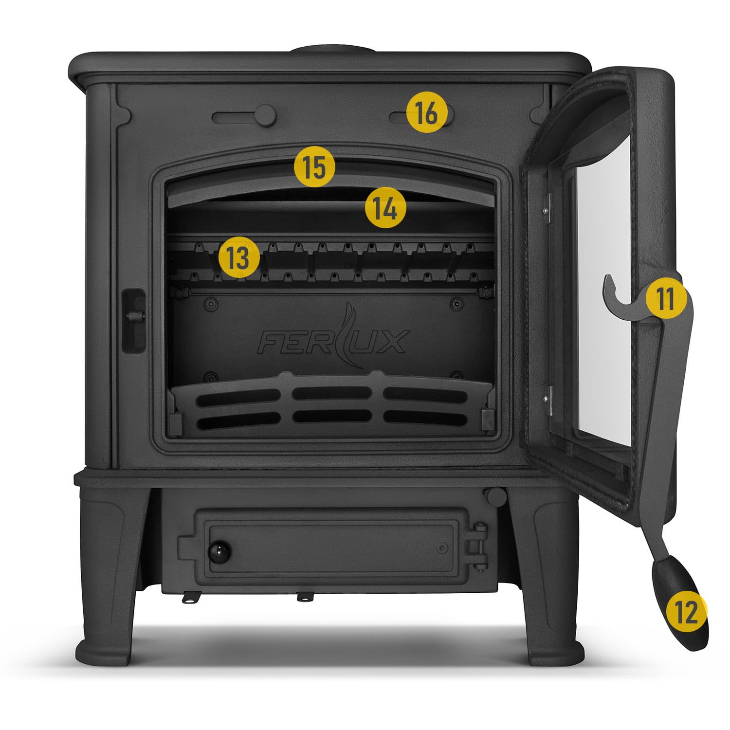 Piec kominek żeliwny ZEUS HIGHER