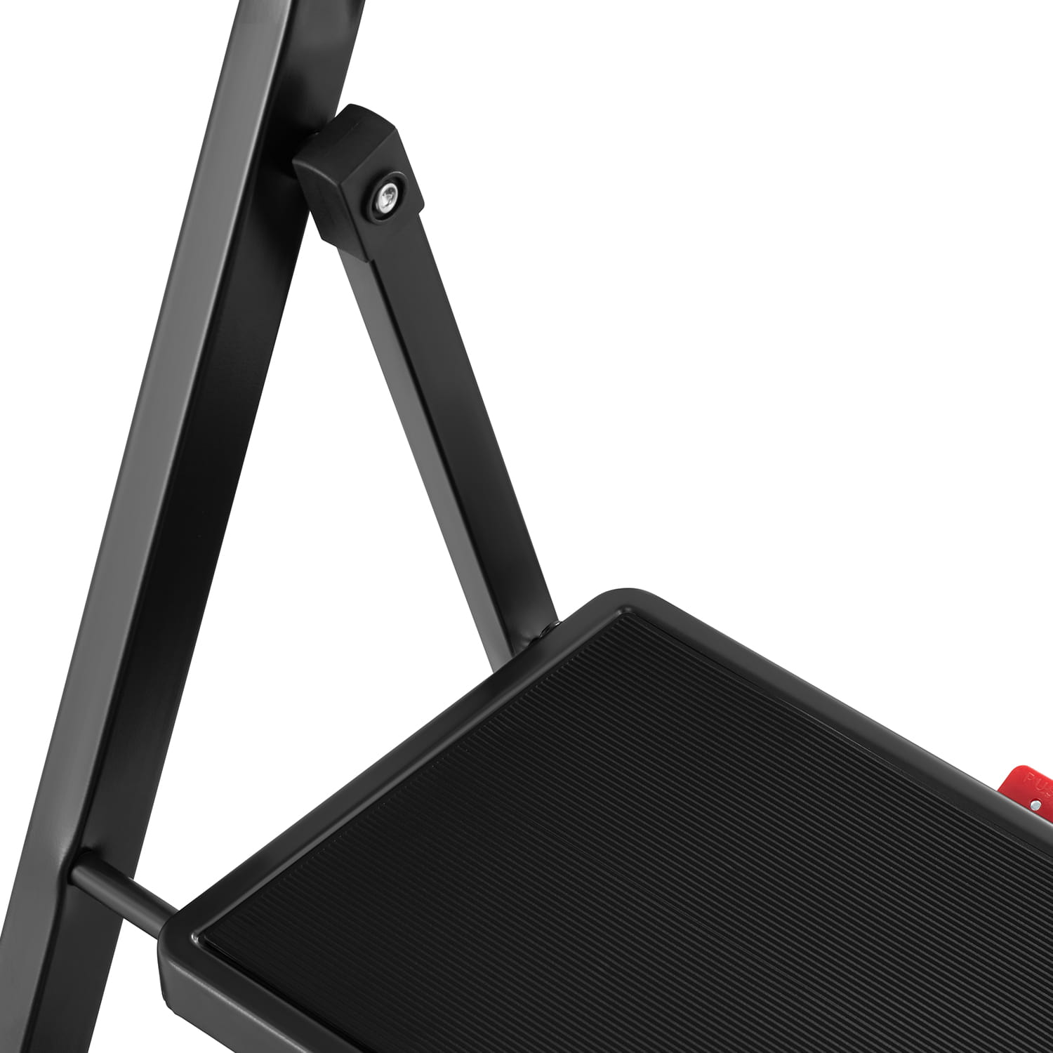 Drabina domowa stalowa składana schodki domowe HIGHER 3 stopnie kolor czarny