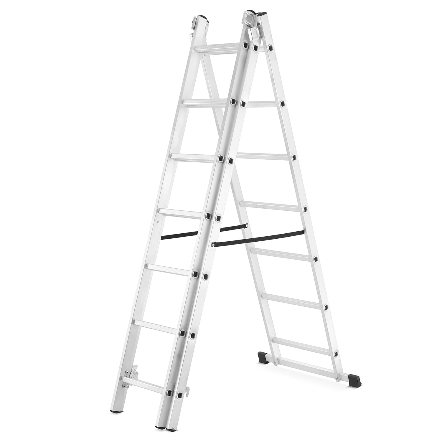 Drabina aluminiowa wielofunkcyjna z opcją ustawienia na schodach HIGHER 3x7 6307 3.jpg