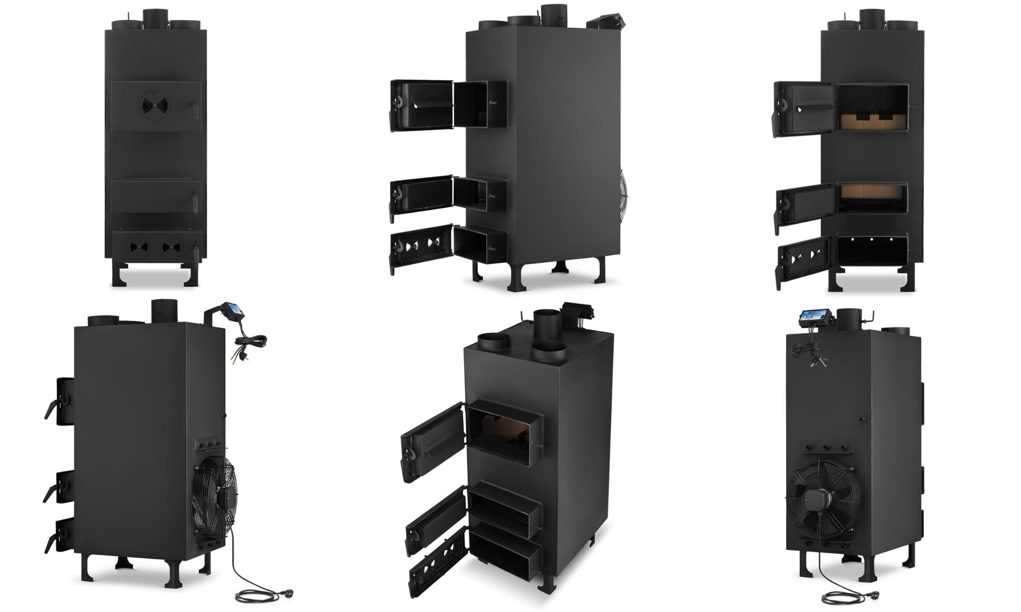 Piec nadmuchowy PN3 z nadmuchem dmuchawa HIGHER o mocy 25 kW