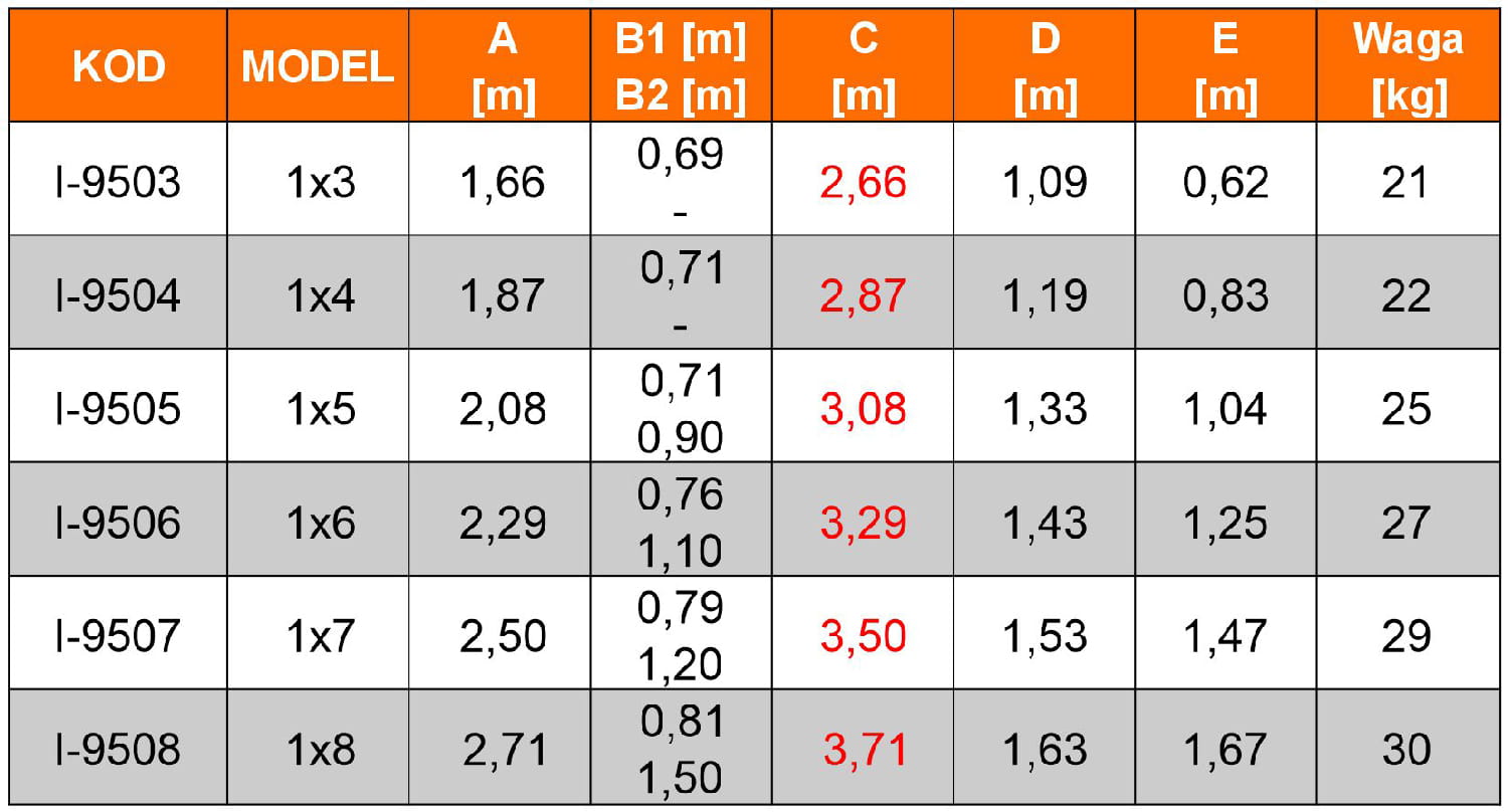 Drabina magazynowa - mostek jednostronny ALOSS - 10.jpg