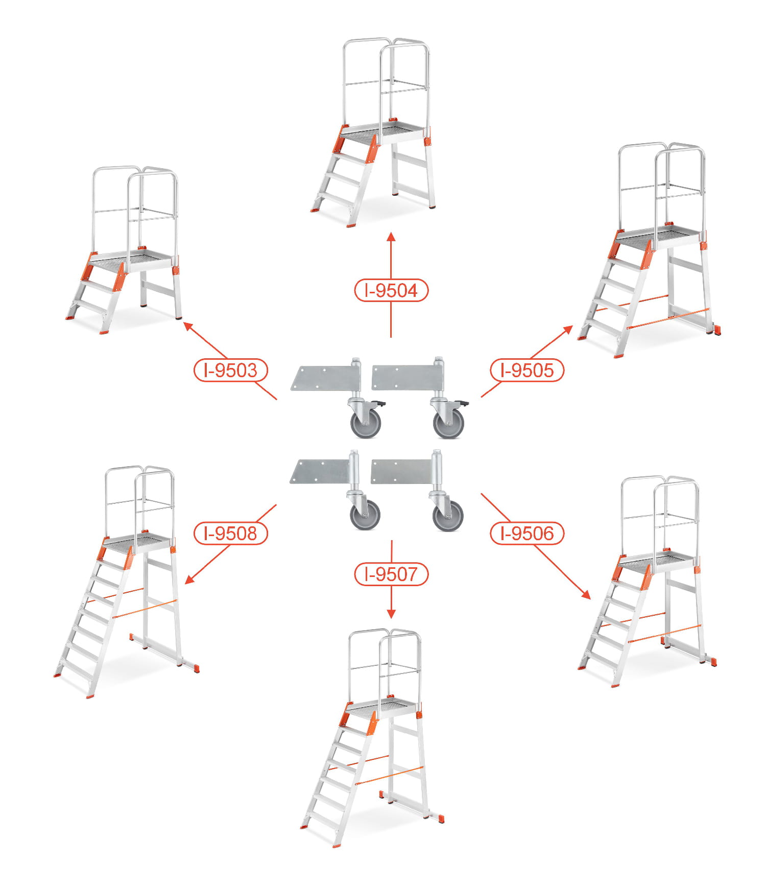 Drabina magazynowa - mostek jednostronny ALOSS - 27.jpg