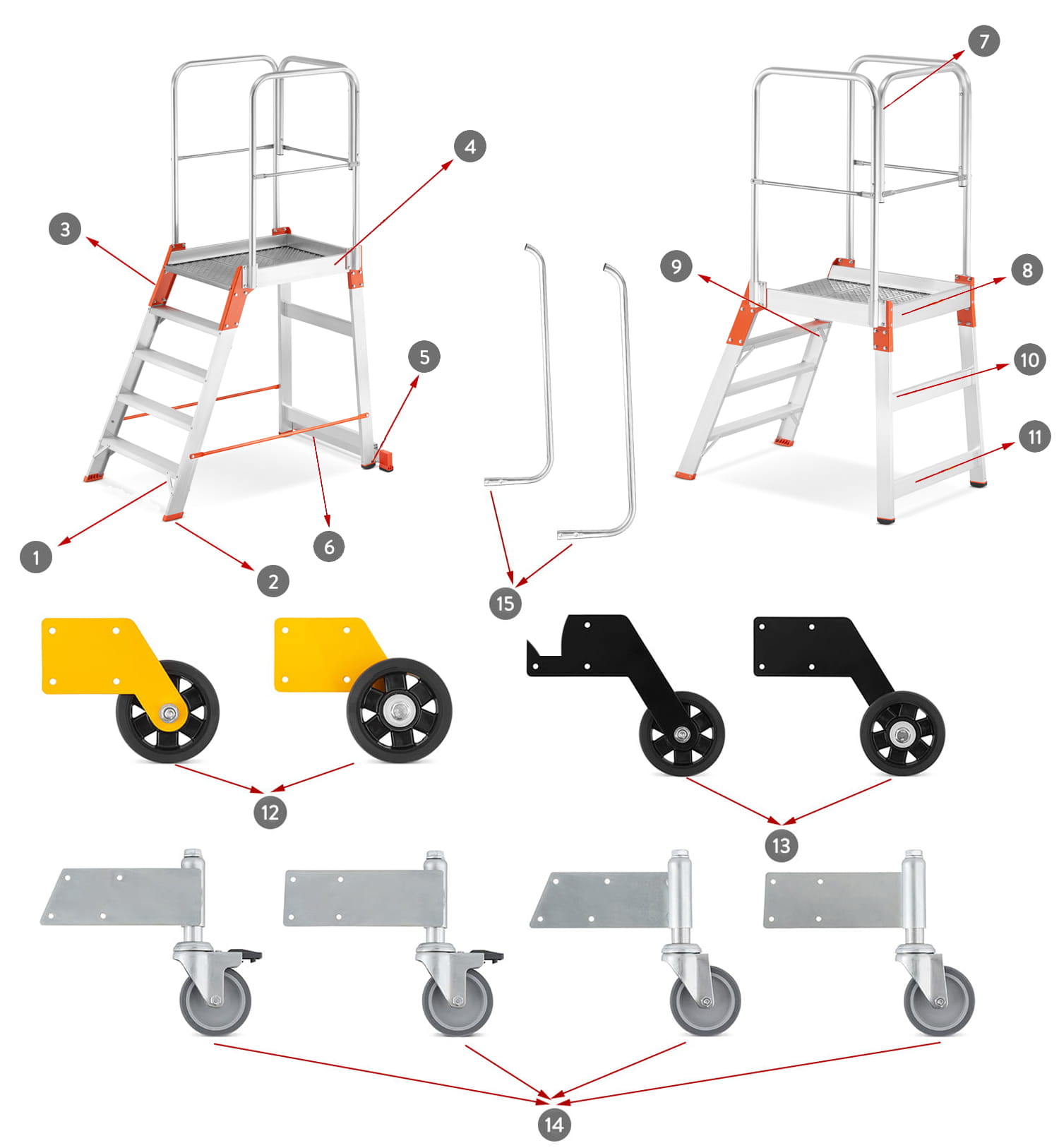 Drabina magazynowa - mostek jednostronny ALOSS - 23.jpg