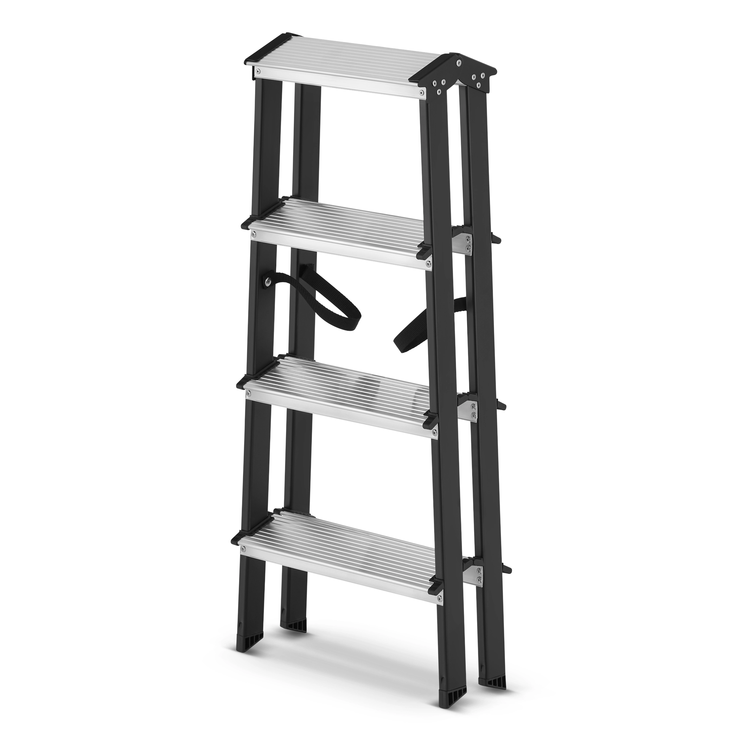 Drabina domowa stalowa dwustronna składana HIGHER 2x4 stopnie 150kg