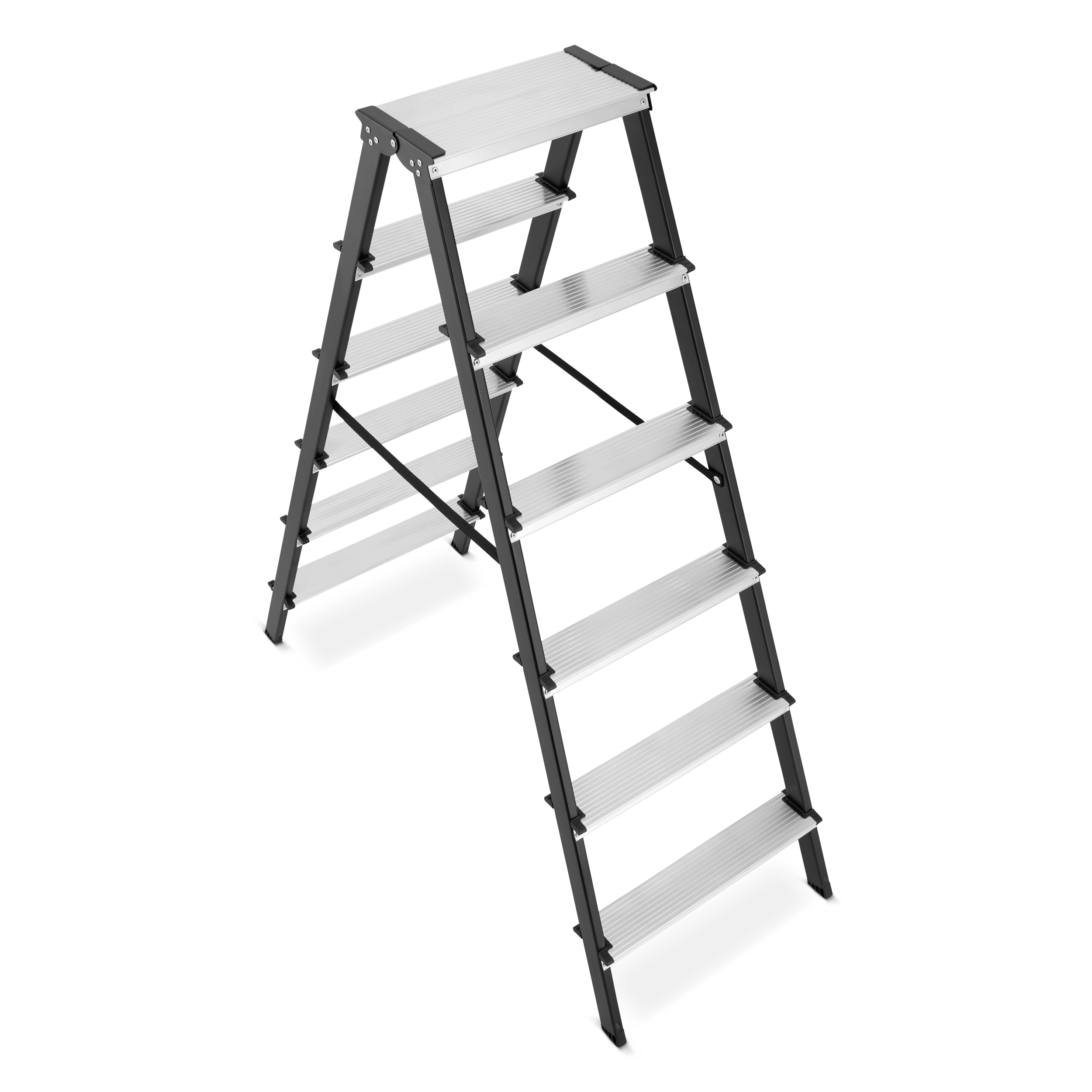 Drabina domowa stalowa dwustronna składana HIGHER 2x6 stopnie 150kg