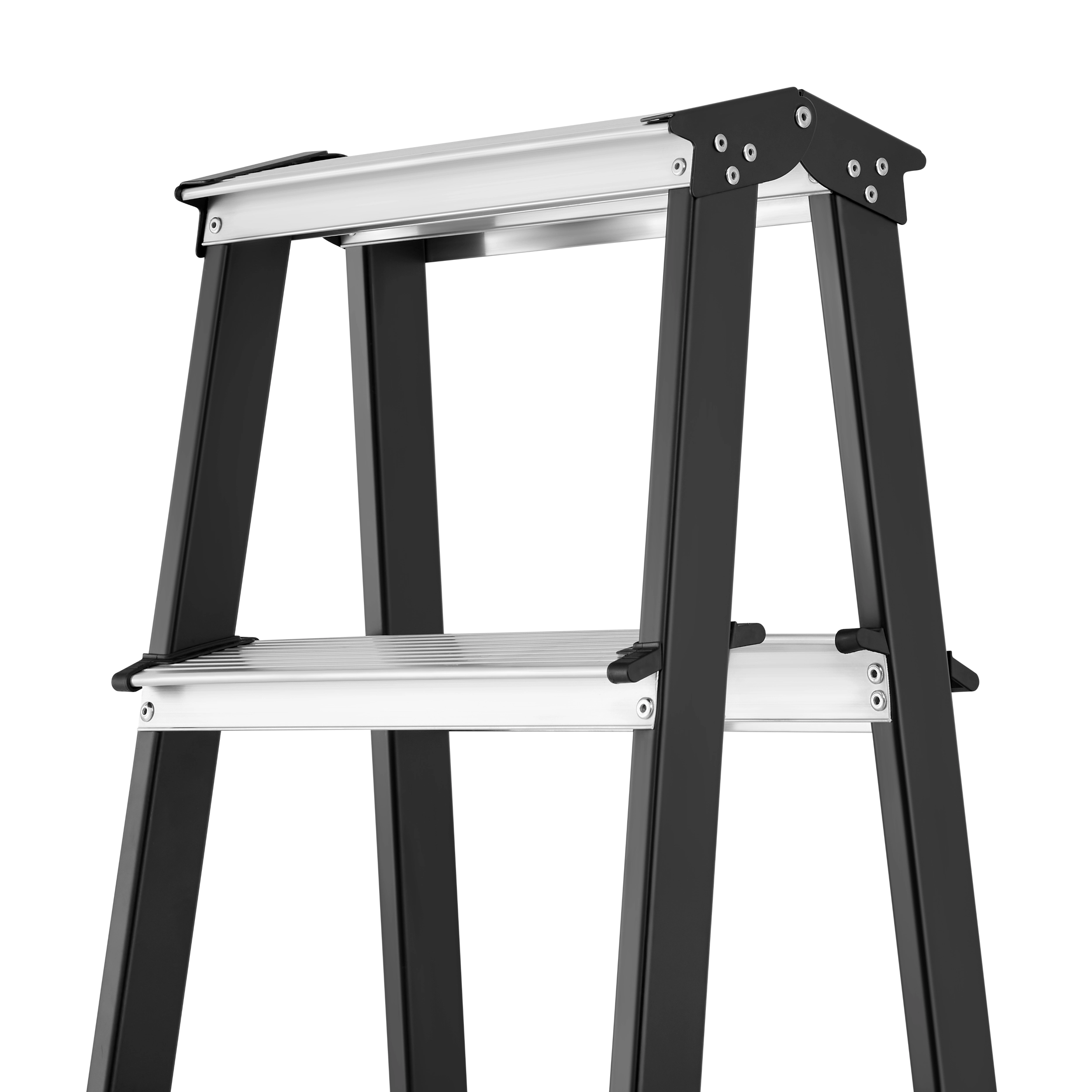 Drabina domowa stalowa dwustronna składana HIGHER 2x6 stopnie 150kg