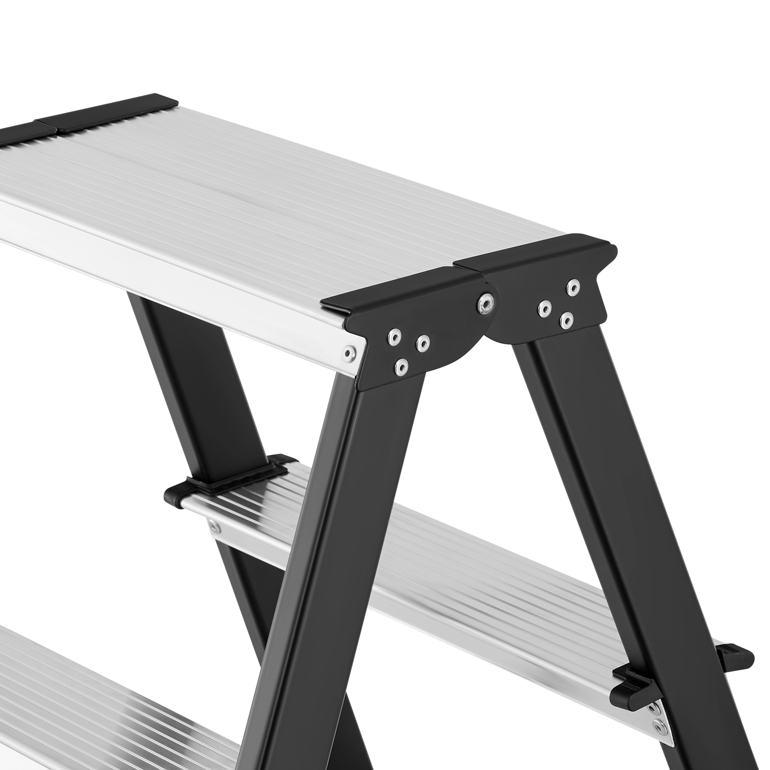 Drabina domowa stalowa dwustronna składana HIGHER 2x7 stopnie 150kg