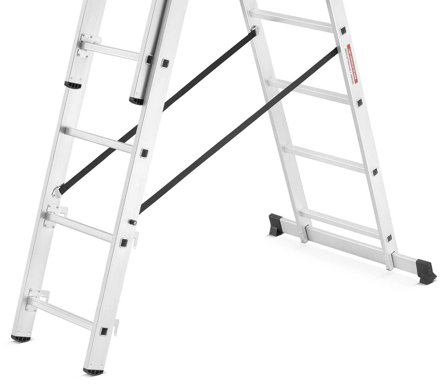 Drabina aluminiowa 3x7 HIGHER z adaptacją na schody ML-607 na 150 kg
