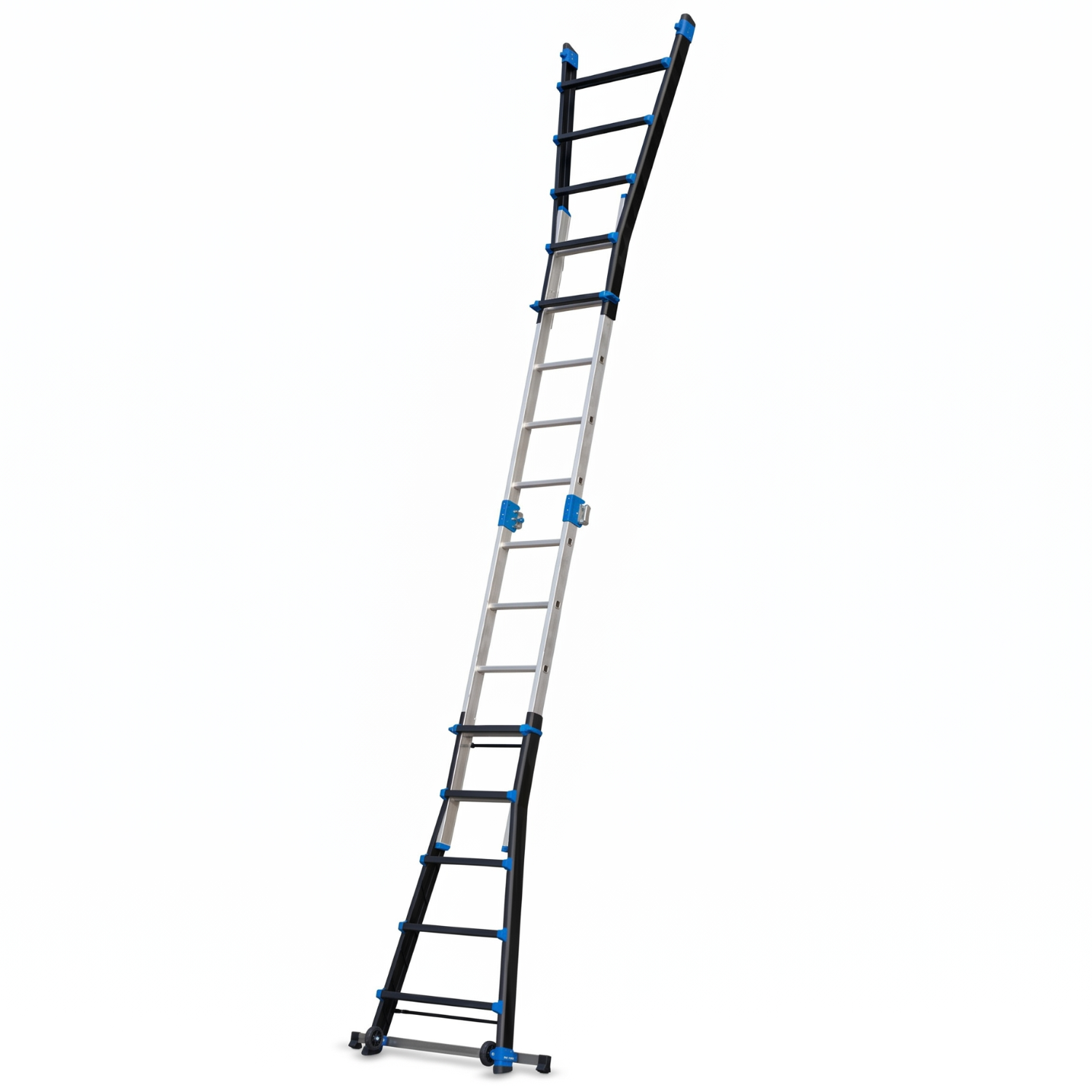 Drabina aluminiowa przegubowa teleskopowa Gierre 5+5 wielofunkcyjna na schody 150 kg 6 m EN-131