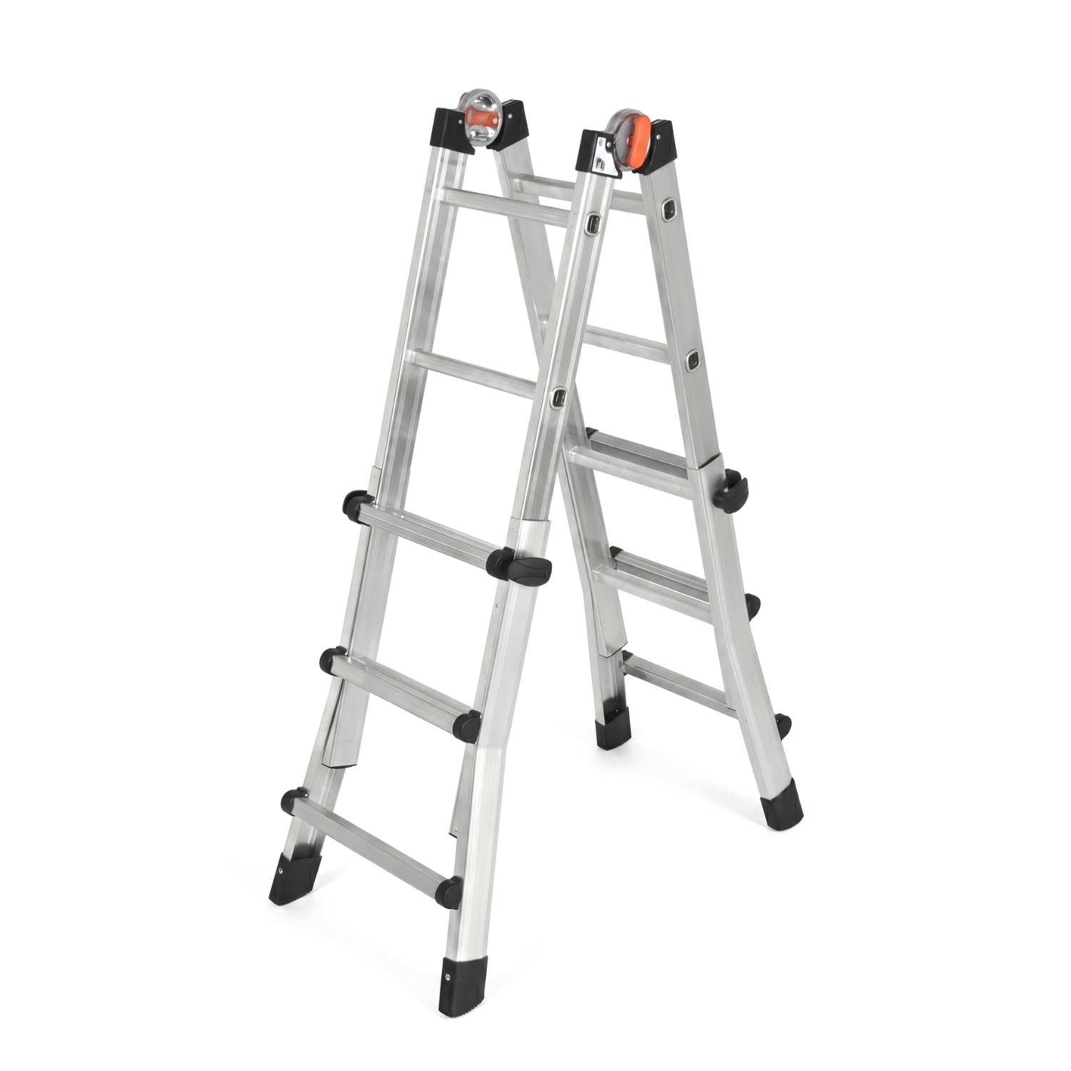 Drabina aluminiowa teleskopowa 4,2m GIERRE 3+4 na schody przegubowa 150kg