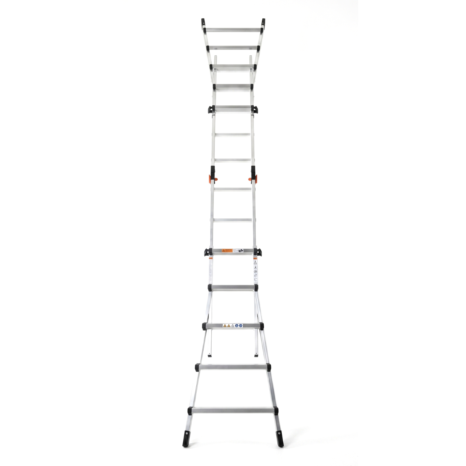 Drabina aluminiowa teleskopowa 5,7 m GIERRE 5+5 na schody przegubowa 150 kg