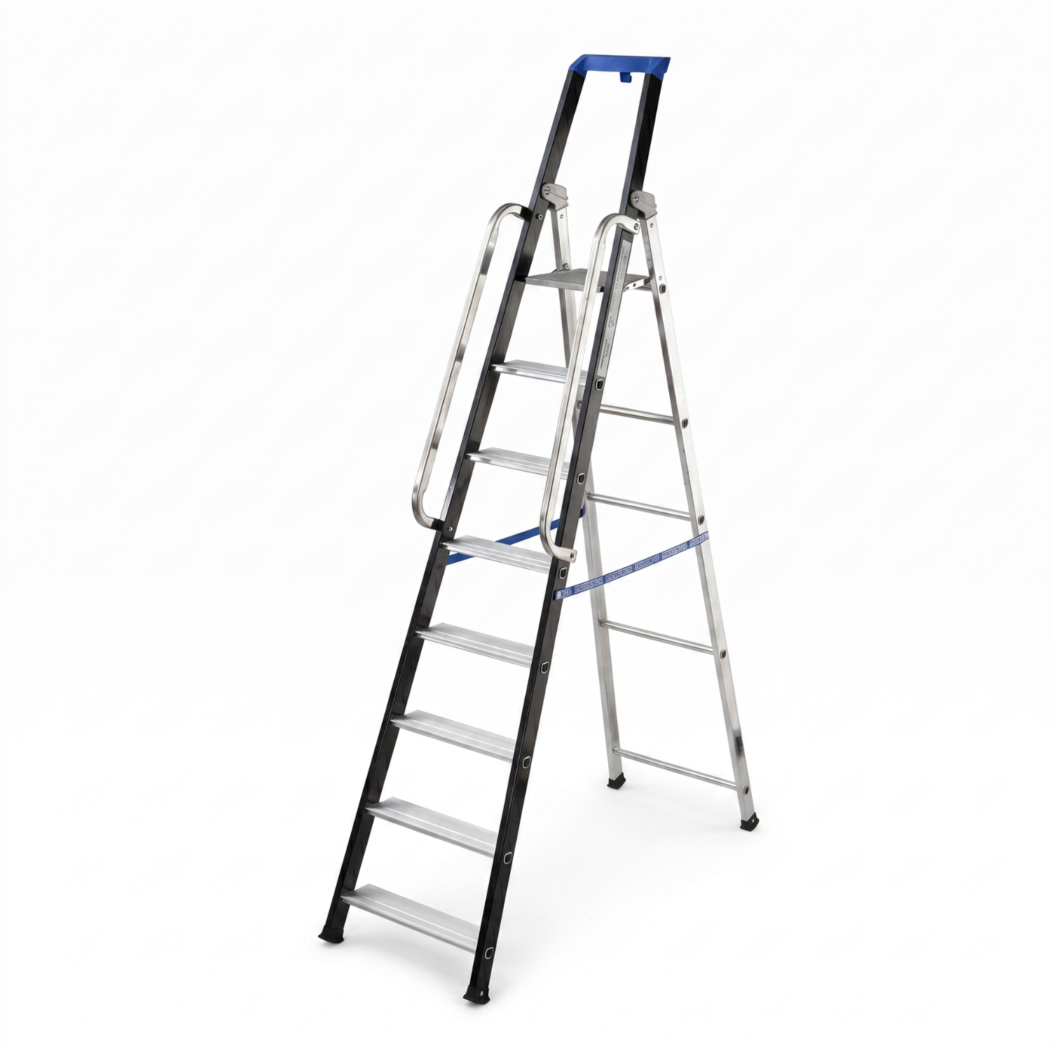 Drabina aluminiowa jednostronna GIERRE 8 stopni podest 150 kg 3,84 m
