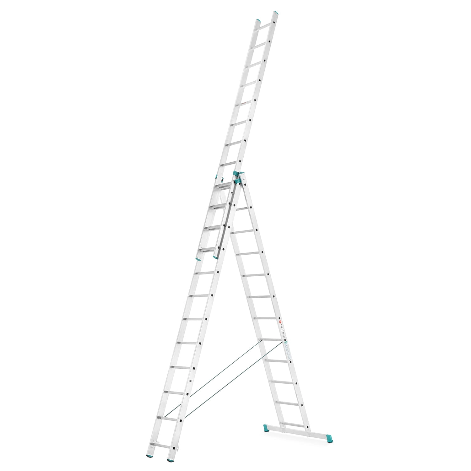 Drabina aluminiowa 3x12 wielofunkcyjna MOCNA 7,98m uniwersalna udźwig 150kg