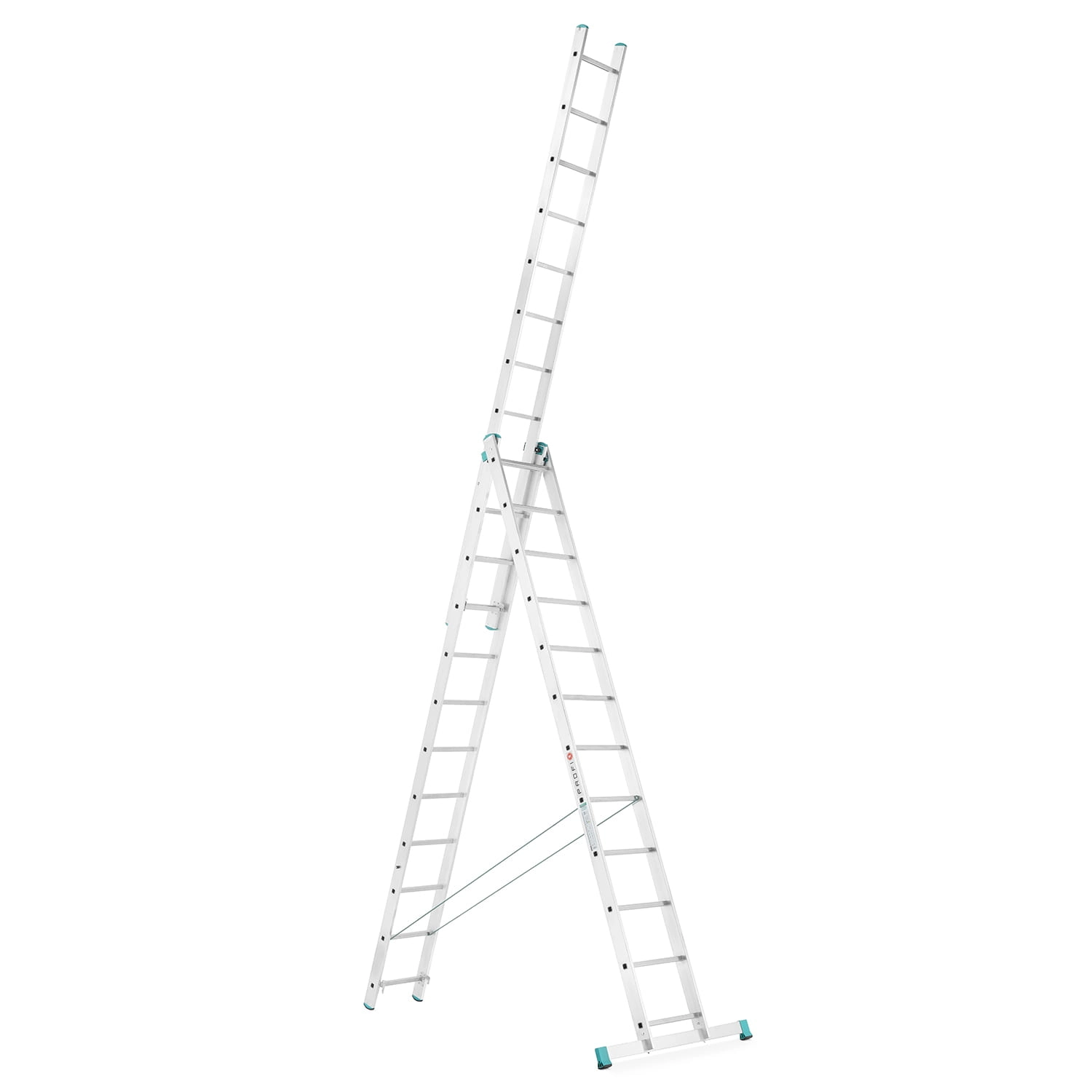 Drabina aluminiowa 3x12 wielofunkcyjna MOCNA 7,98m uniwersalna udźwig 150kg