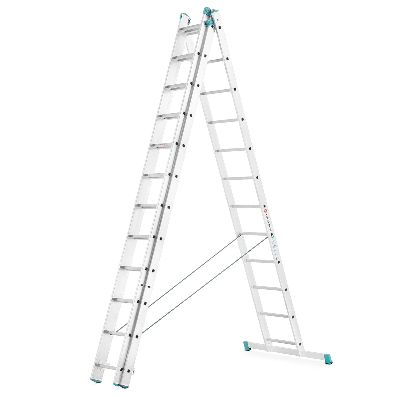 Drabina aluminiowa 3x12 wielofunkcyjna MOCNA 7,98m uniwersalna udźwig 150kg