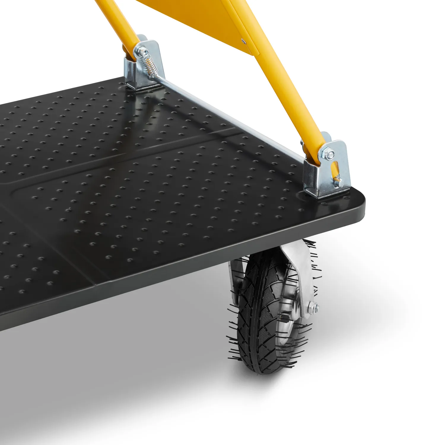 Wózek magazynowy transportowy platformowy składany pompowane koła HIGHER PRO 700 kg LH10-700-P