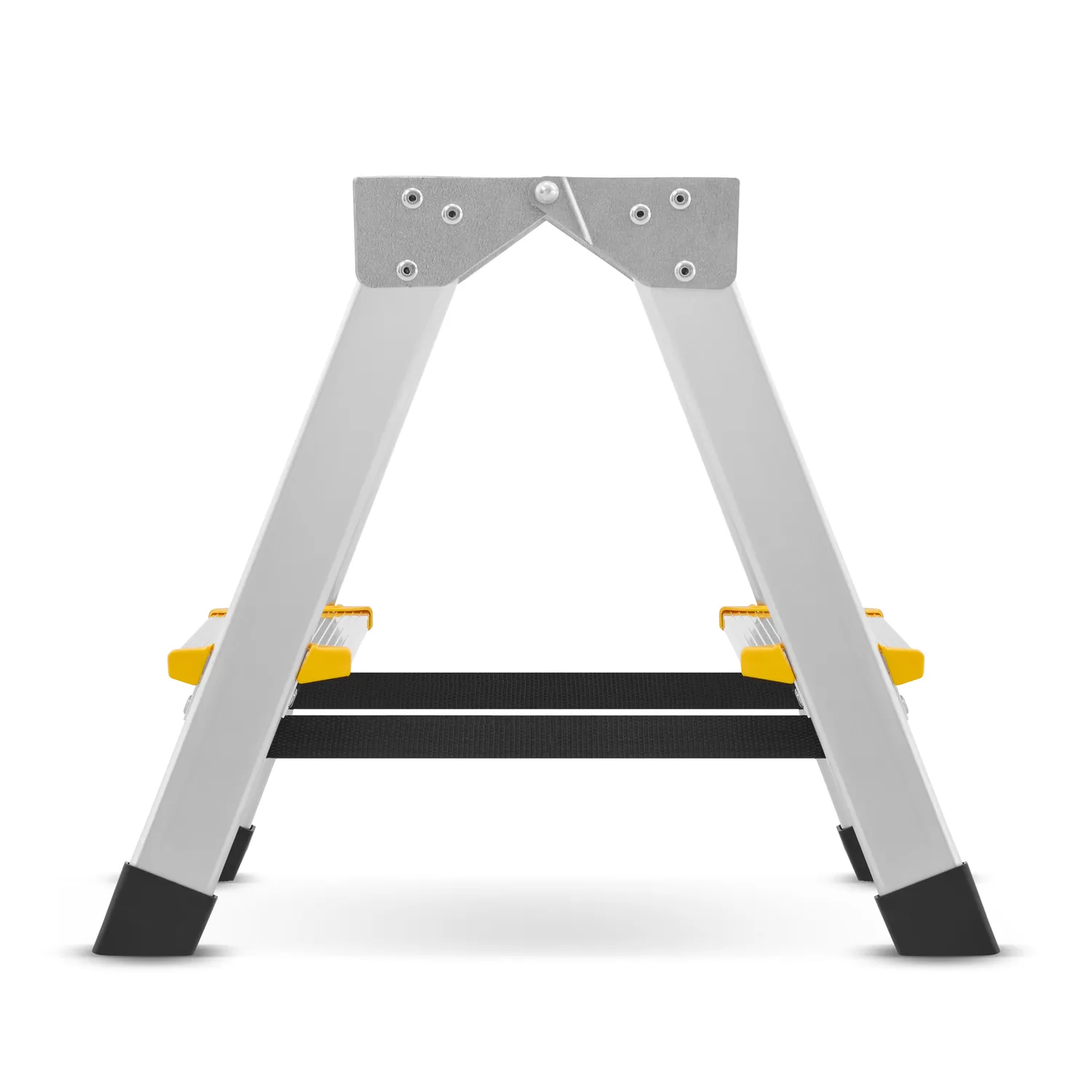 Drabina aluminiowa domowa dwustronna składana HIGHER 2x2 stopnie taboret podnóżek schodek