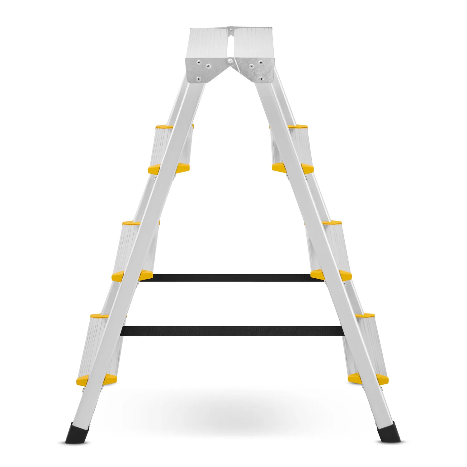 Drabina aluminiowa domowa dwustronna składana HIGHER 2x4 stopnie taboret podnóżek schodek