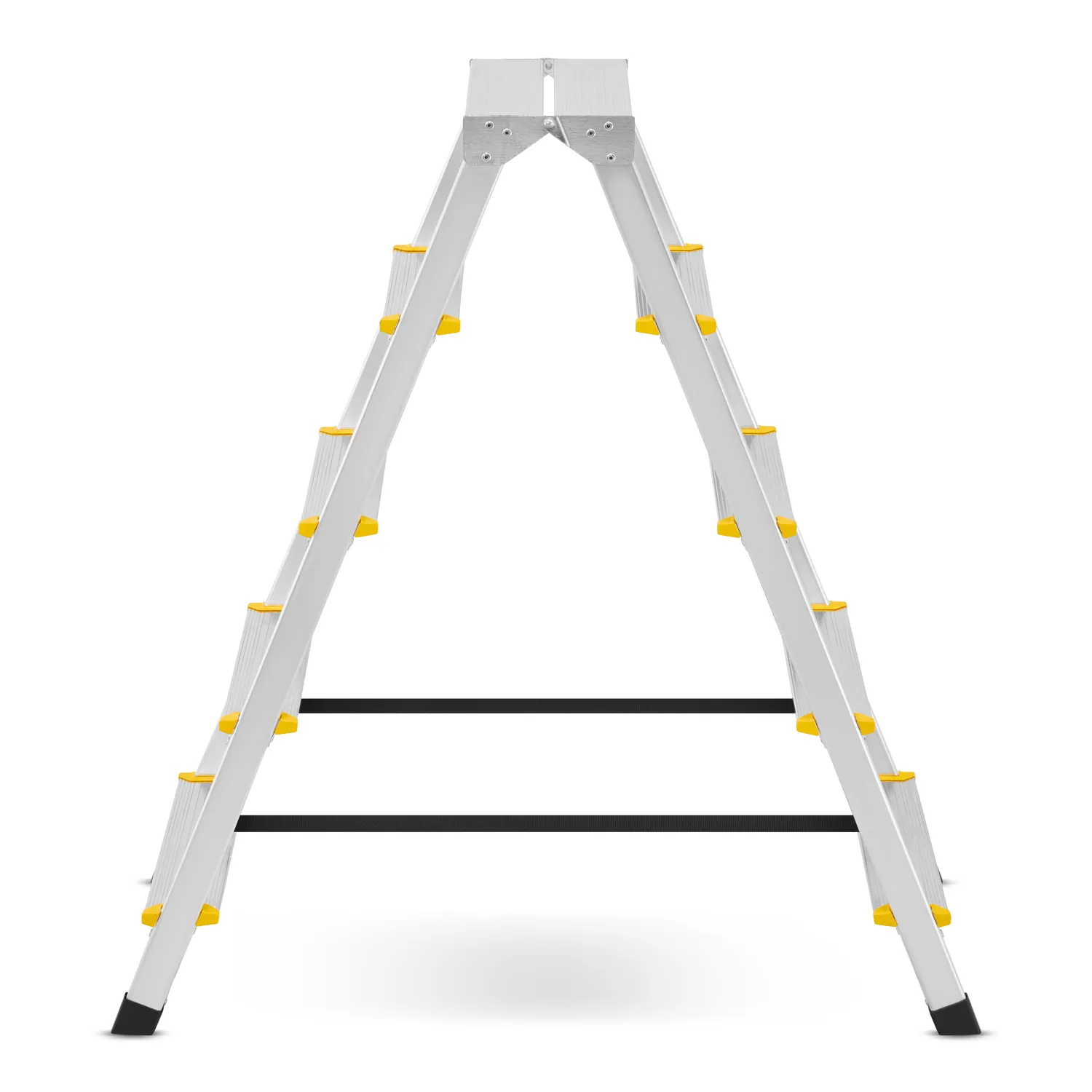 Drabina aluminiowa domowa dwustronna składana HIGHER 2x5 stopni taboret podnóżek schodek