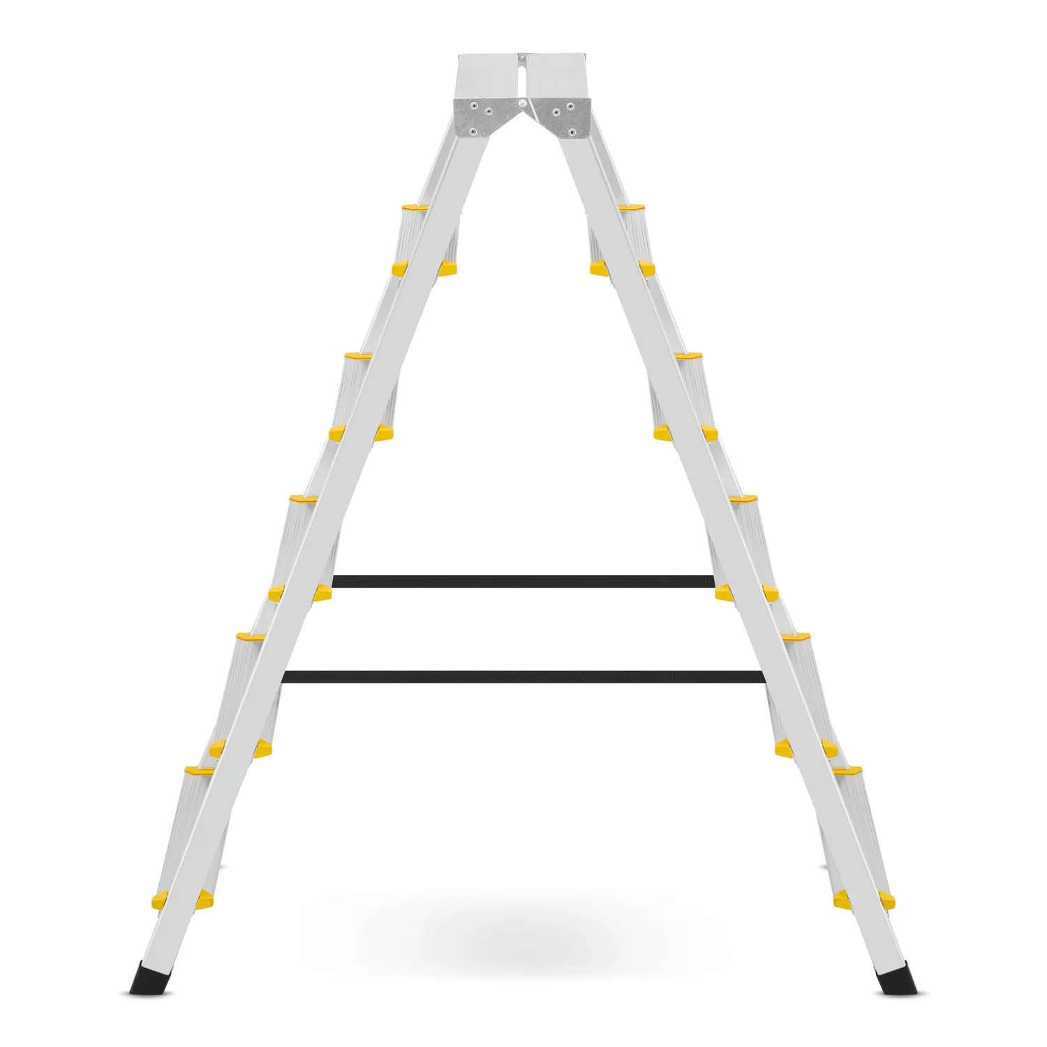 Drabina aluminiowa domowa dwustronna składana HIGHER 2x6 stopni taboret podnóżek schodek