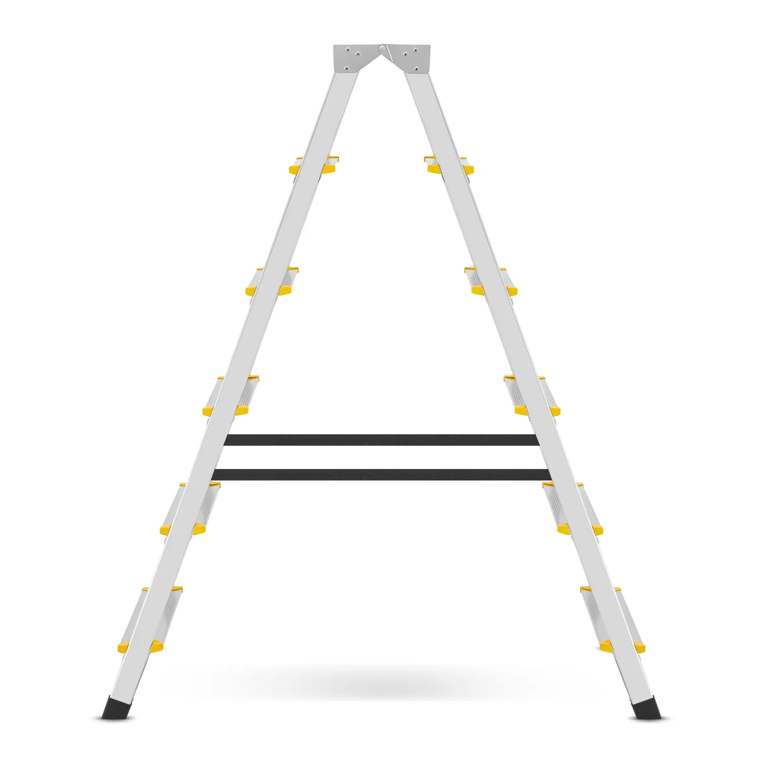 Drabina aluminiowa domowa dwustronna składana HIGHER 2x6 stopni taboret podnóżek schodek