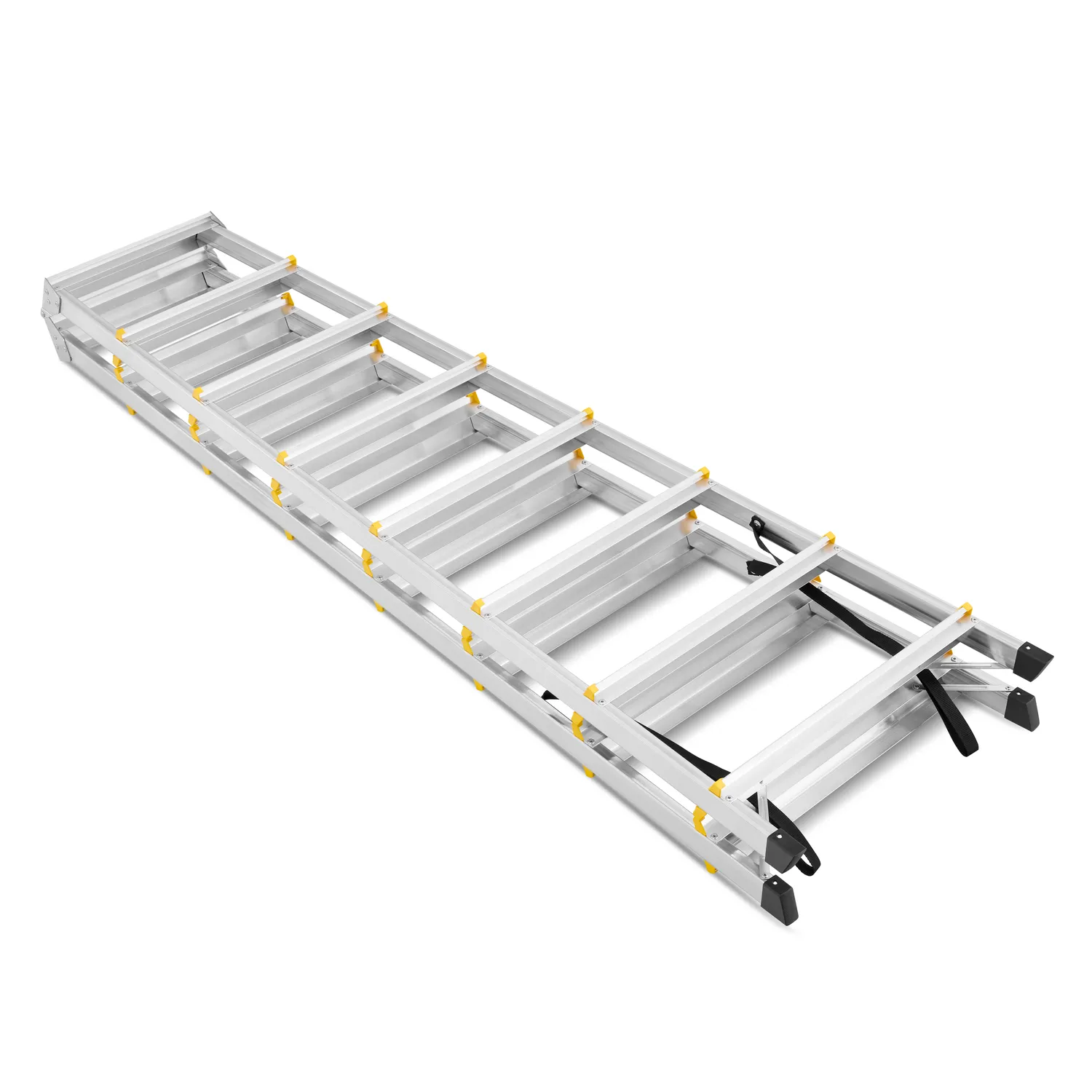 Drabina aluminiowa domowa dwustronna składana HIGHER 2x8 stopni taboret podnóżek schodek