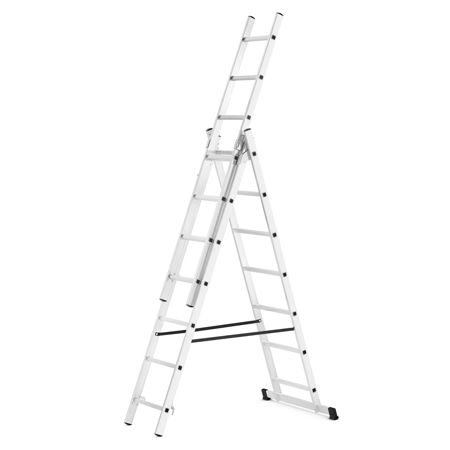 Drabina aluminiowa wielofunkcyjna uniwersalna z adaptacją na schody 3x7 HIGHER 150kg
