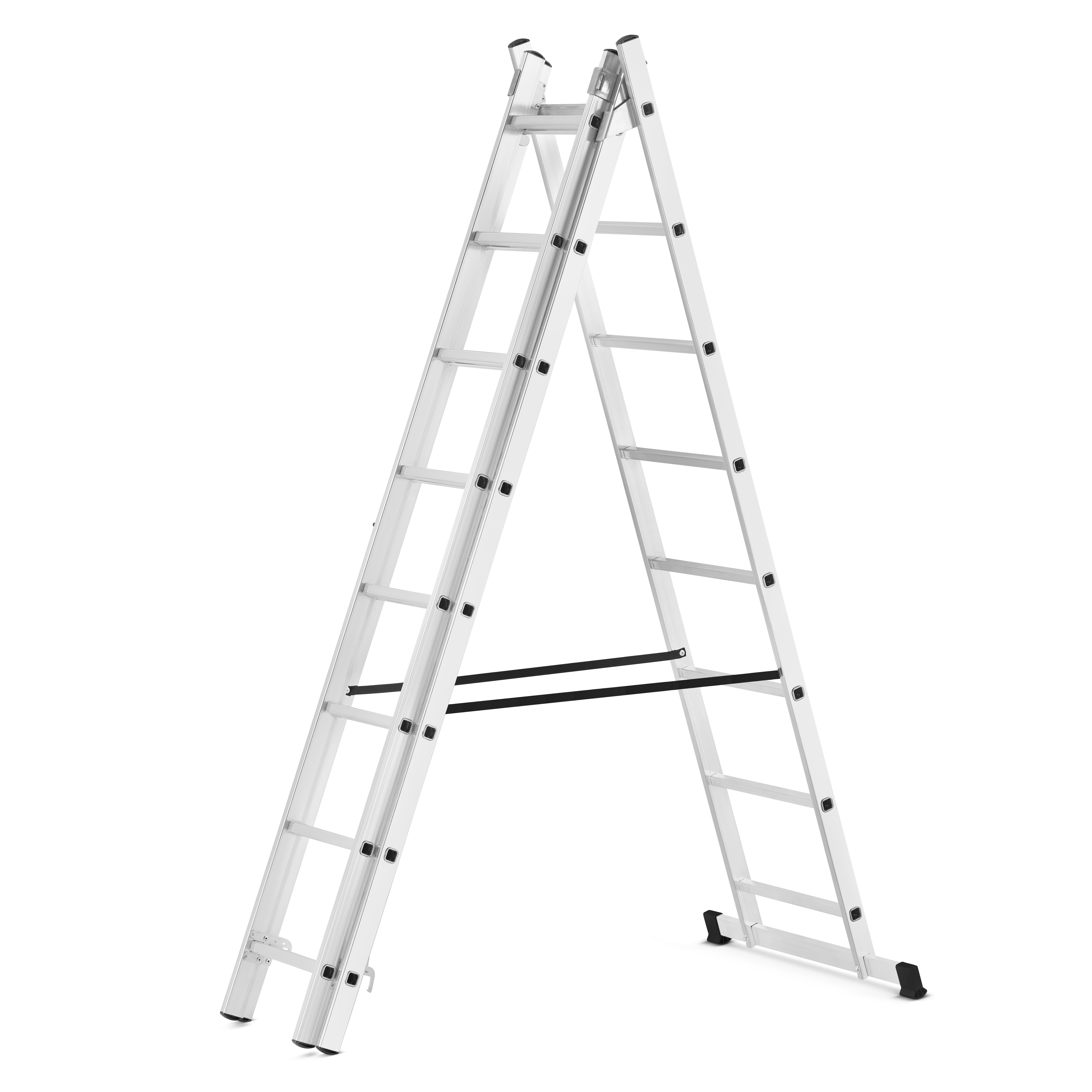 Drabina aluminiowa wielofunkcyjna uniwersalna z adaptacją na schody 3x8 HIGHER 150kg