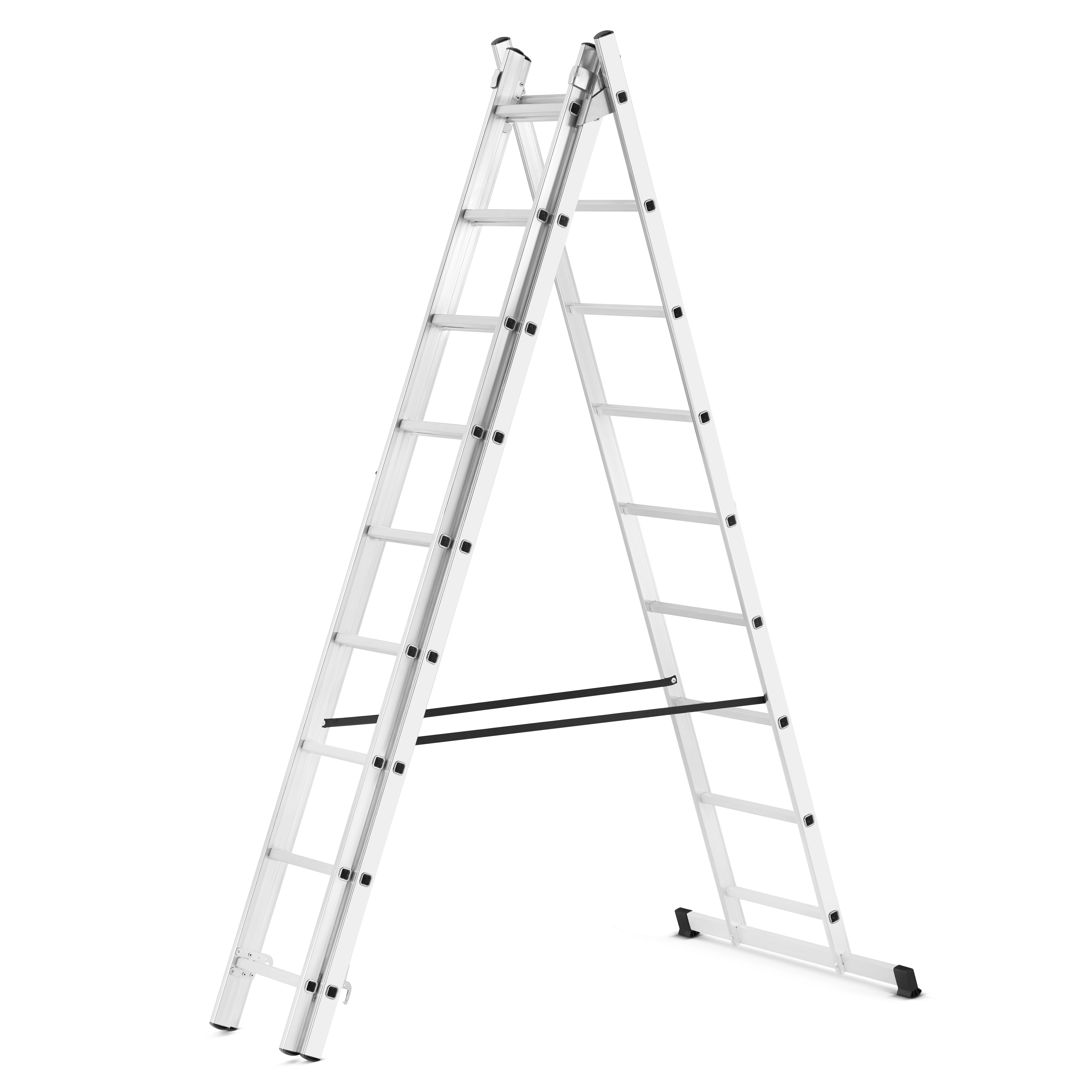 Drabina aluminiowa wielofunkcyjna uniwersalna z adaptacją na schody 3x9 HIGHER 150kg