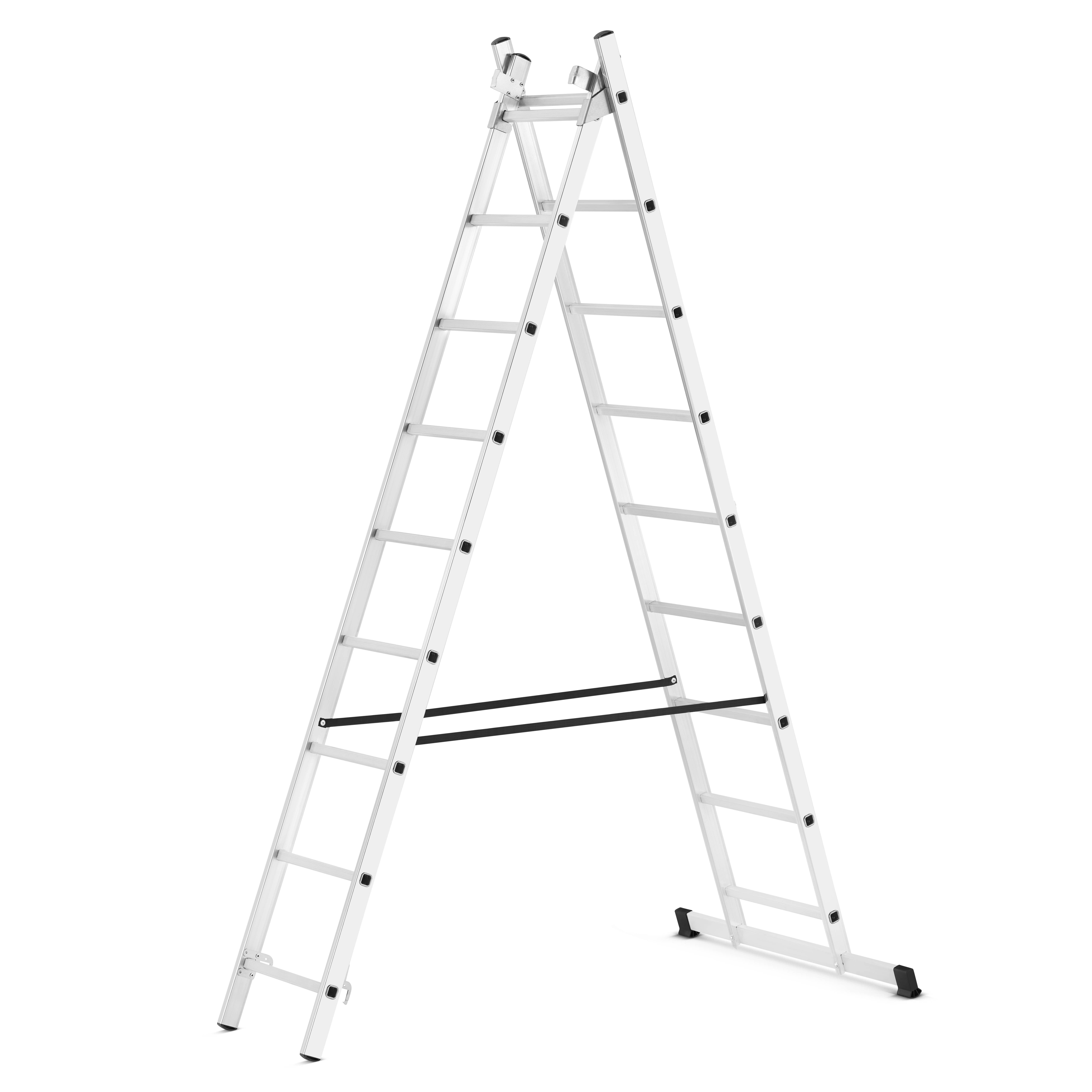 Drabina aluminiowa wielofunkcyjna uniwersalna z adaptacją na schody 3x9 HIGHER 150kg