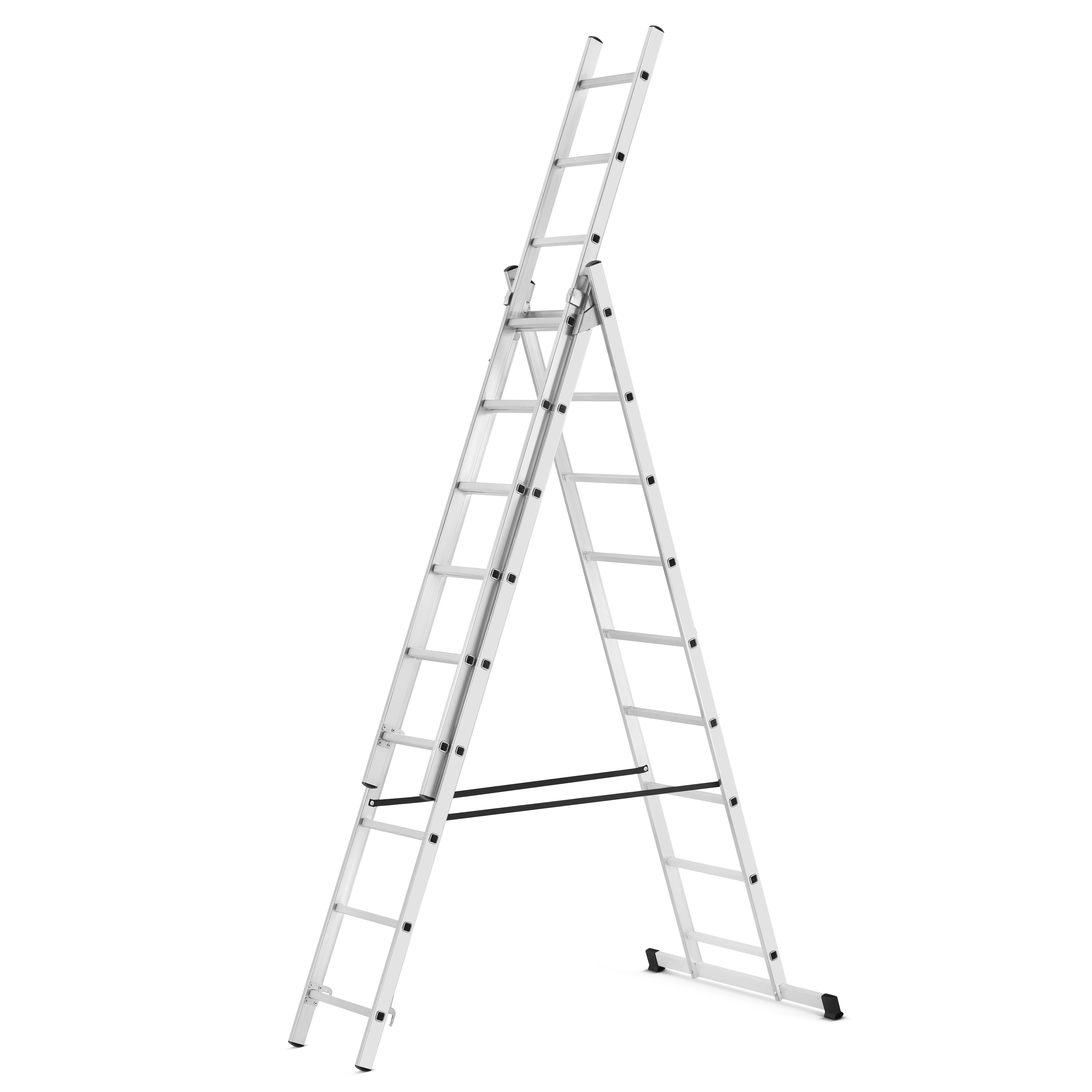 Drabina aluminiowa wielofunkcyjna uniwersalna z adaptacją na schody 3x9 HIGHER 150kg