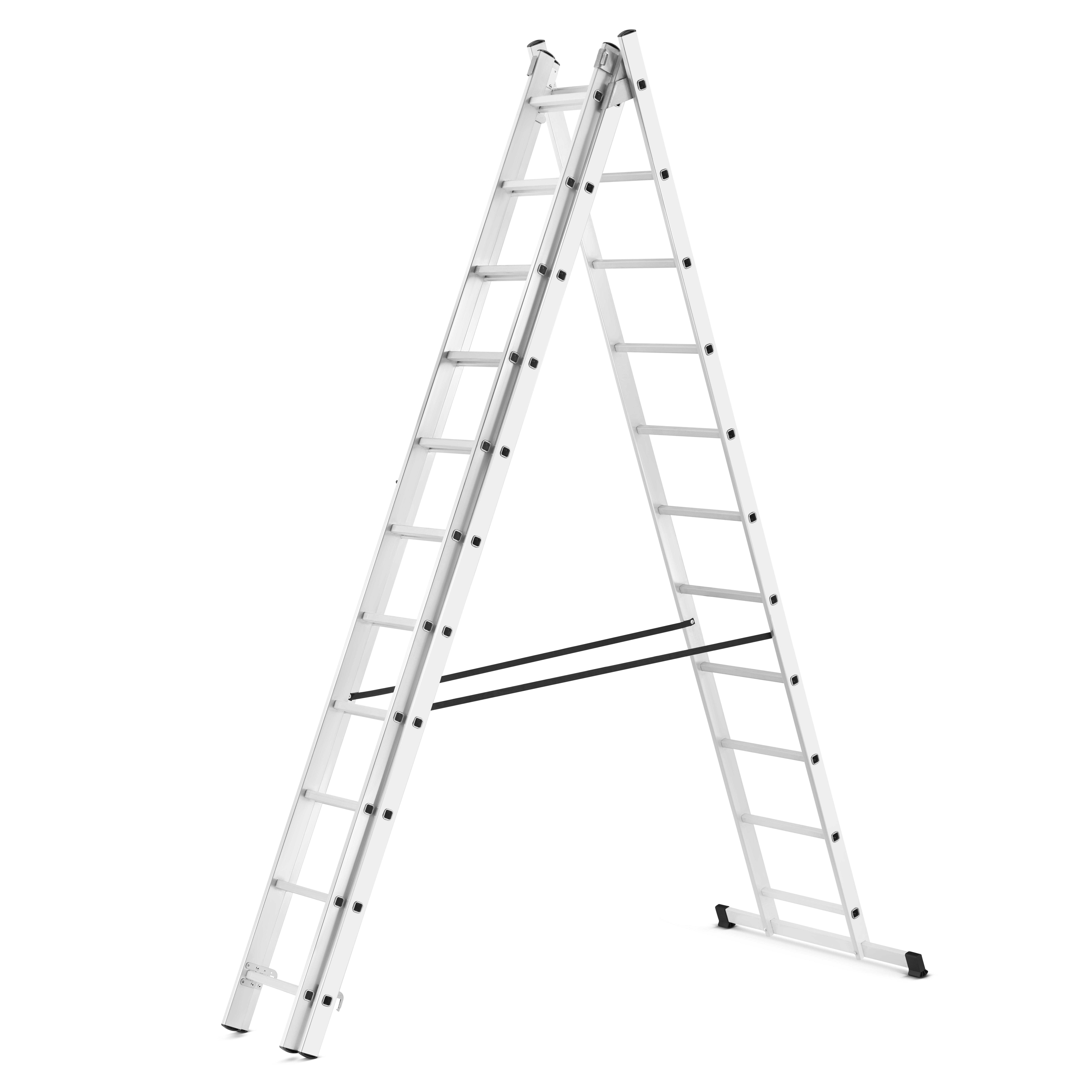 Drabina aluminiowa wielofunkcyjna uniwersalna z adaptacją na schody 3x11 HIGHER 150kg