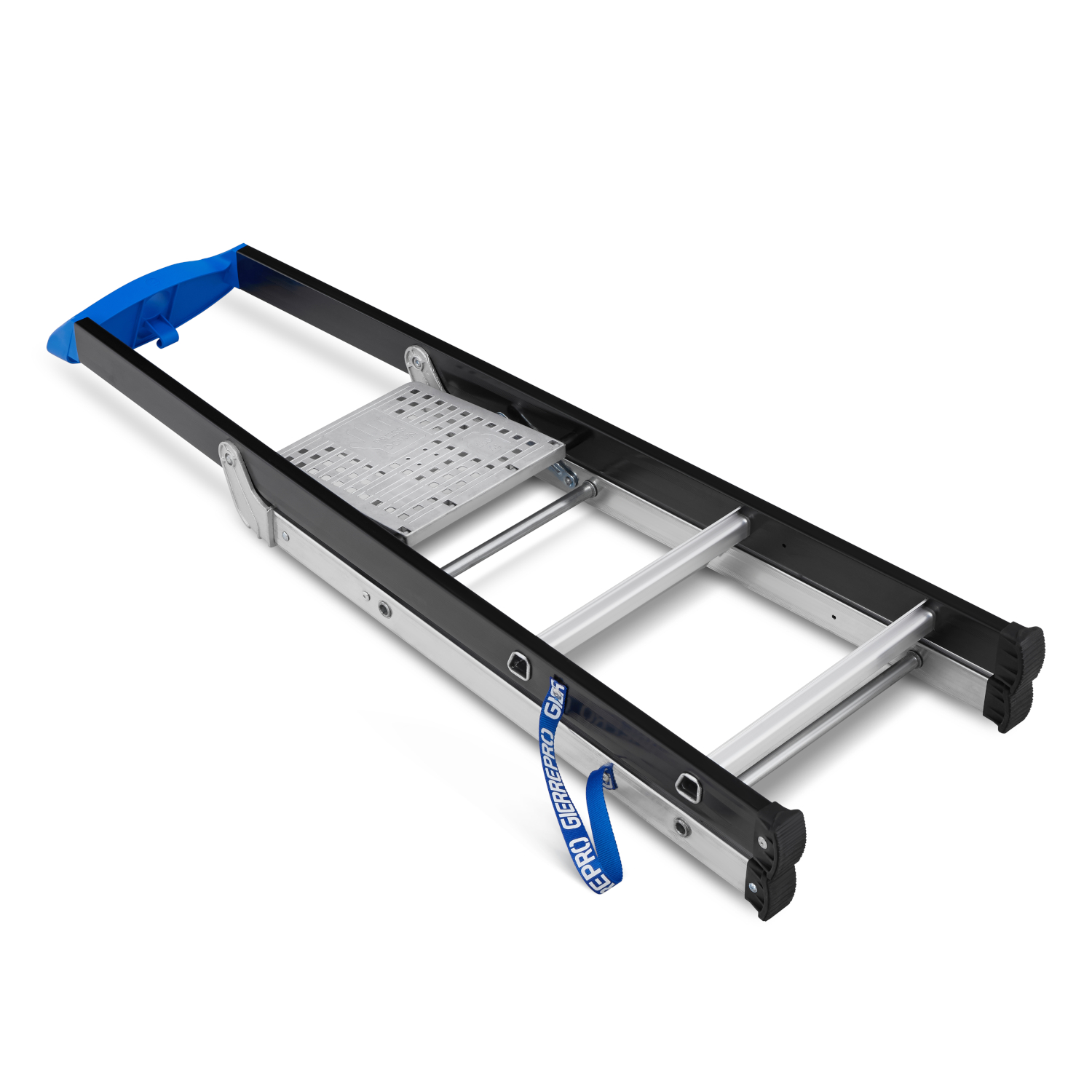 Drabina aluminiowa jednostronna GIERRE 3 stopnie podest 150 kg 2,63 m