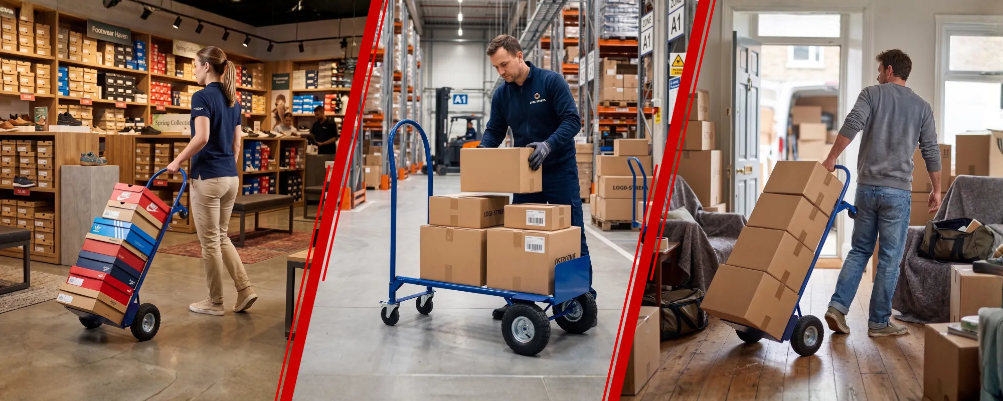 Wózek magazynowy młynarka 2 w 1 transportowy 250 kg
