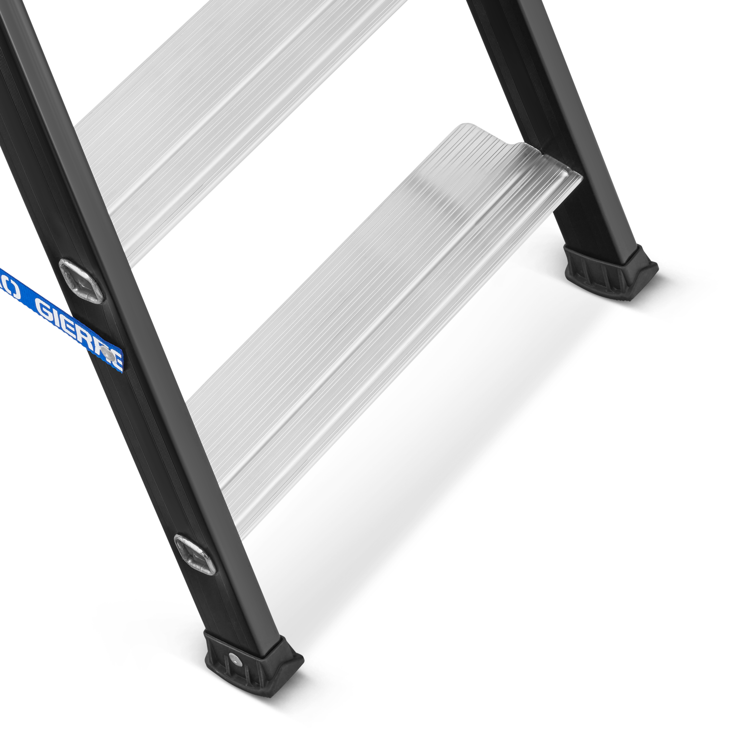 Drabina aluminiowa jednostronna GIERRE 5 stopni podest 150 kg 3,10 m