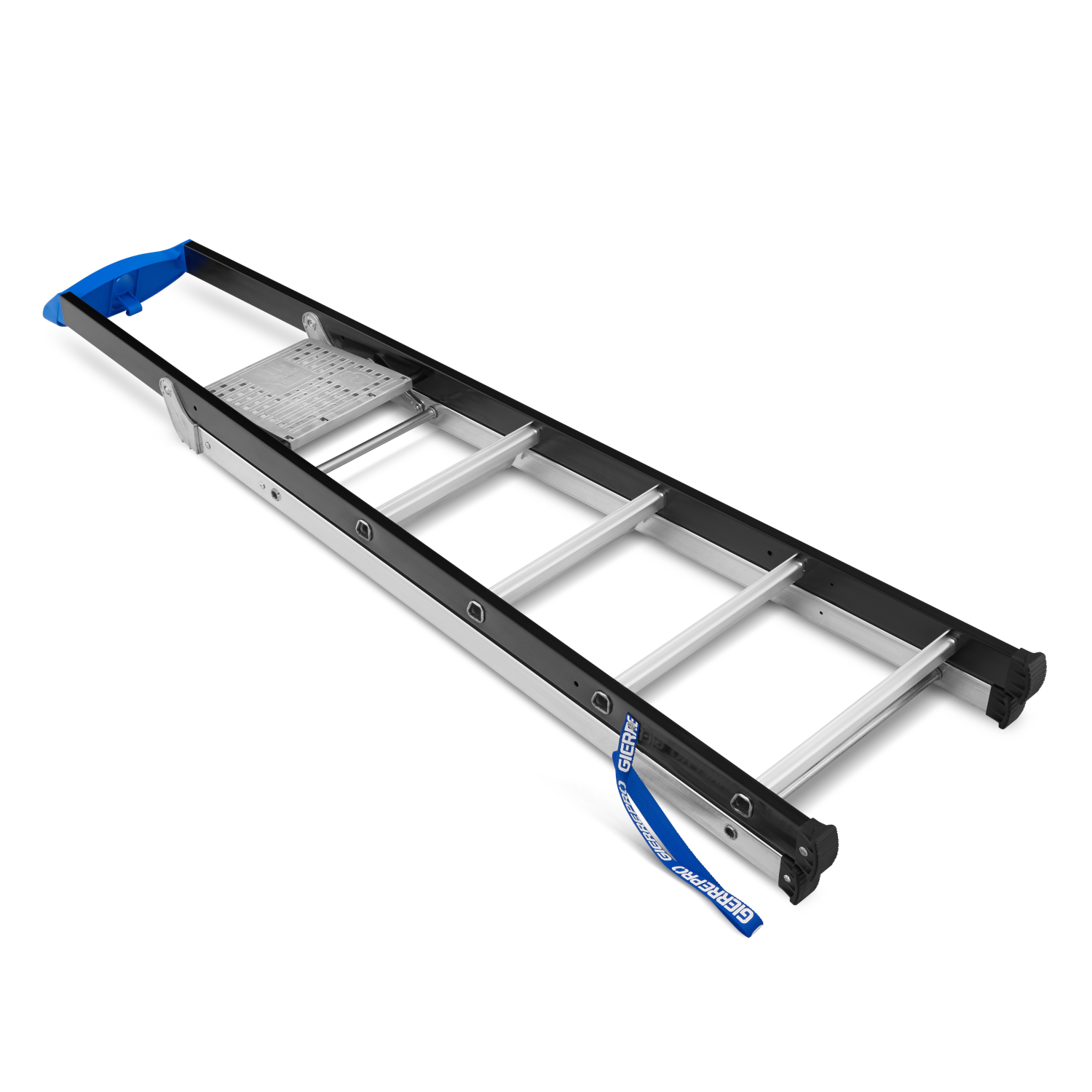 Drabina aluminiowa jednostronna GIERRE 5 stopni podest 150 kg 3,10 m