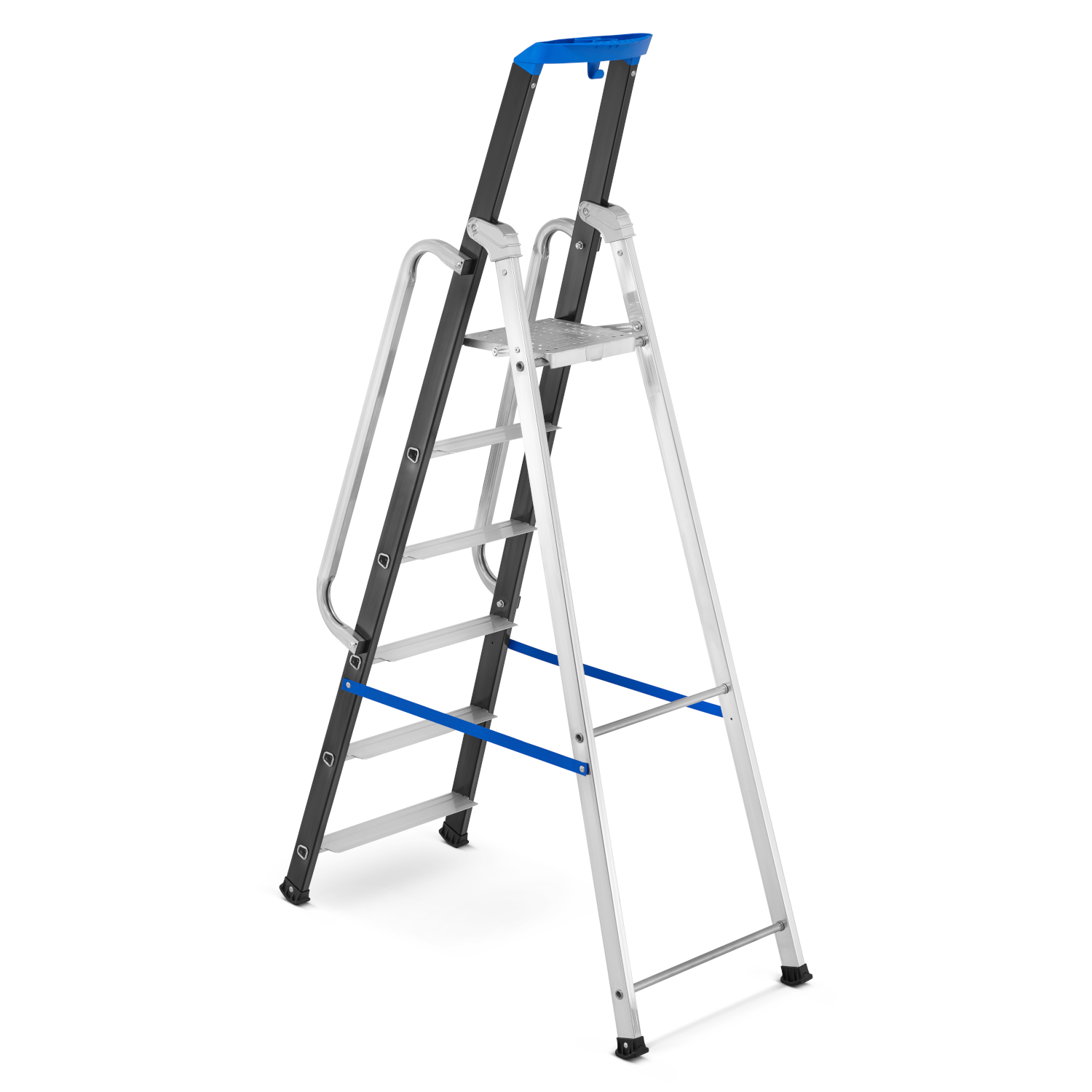 Drabina aluminiowa jednostronna GIERRE 6 stopni podest 150 kg 3,35 m