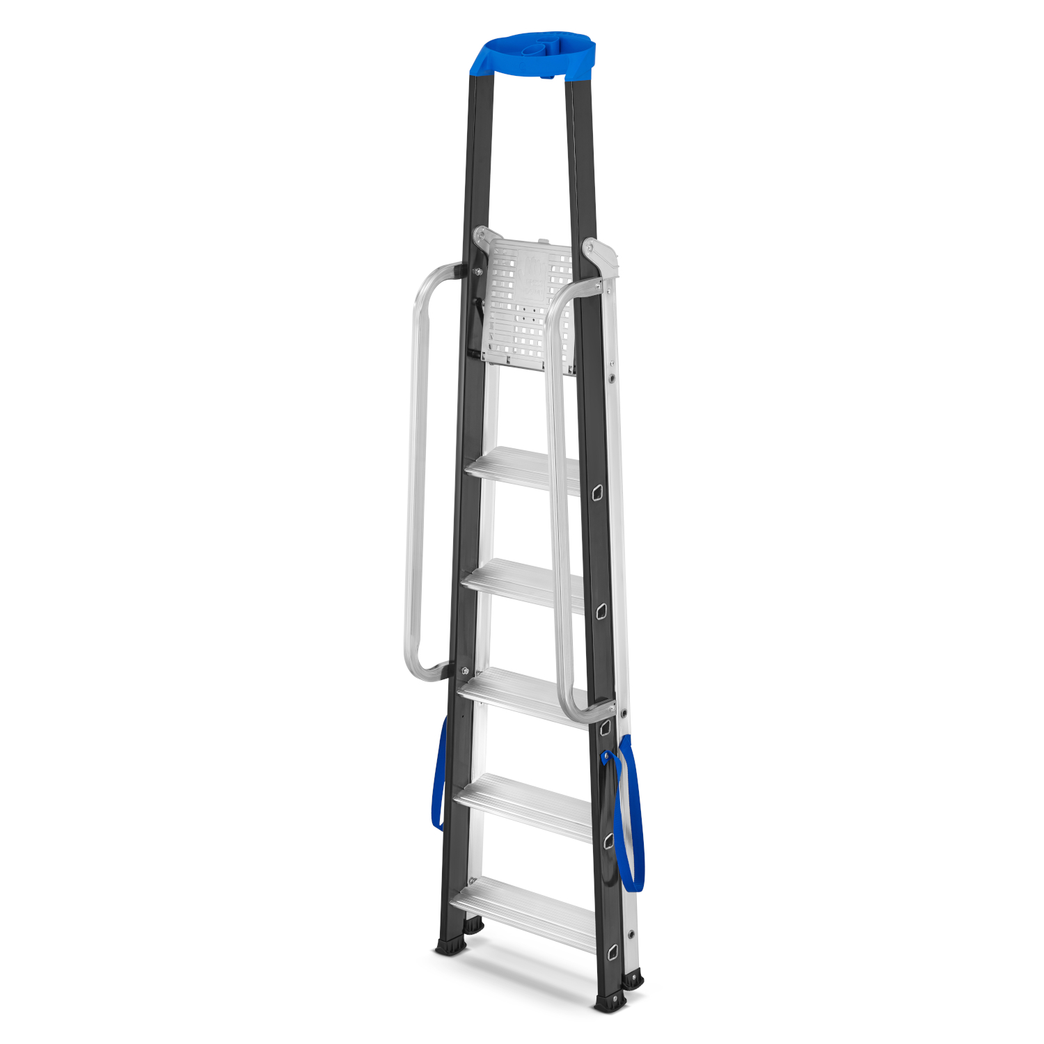 Drabina aluminiowa jednostronna GIERRE 6 stopni podest 150 kg 3,35 m