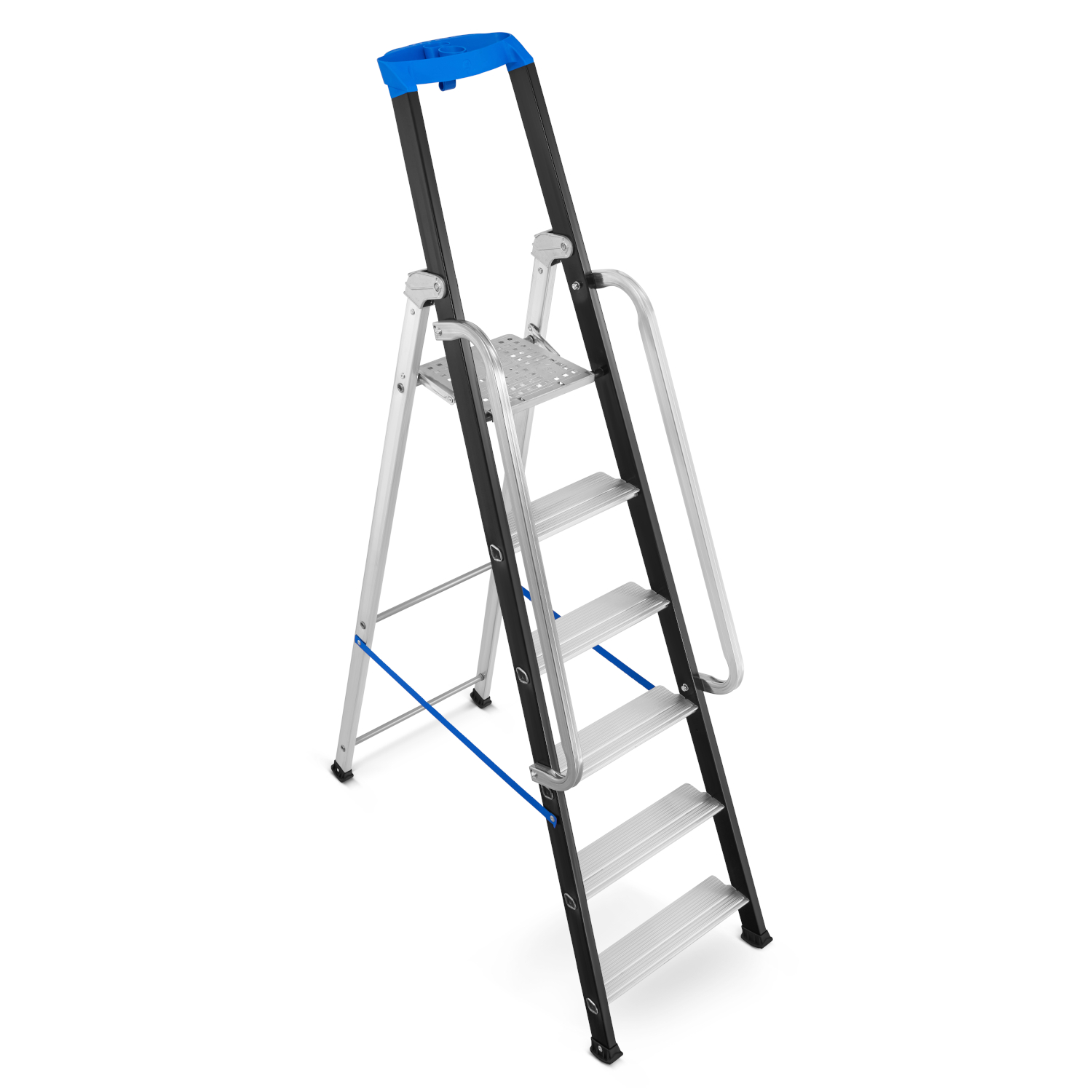 Drabina aluminiowa jednostronna GIERRE 6 stopni podest 150 kg 3,35 m