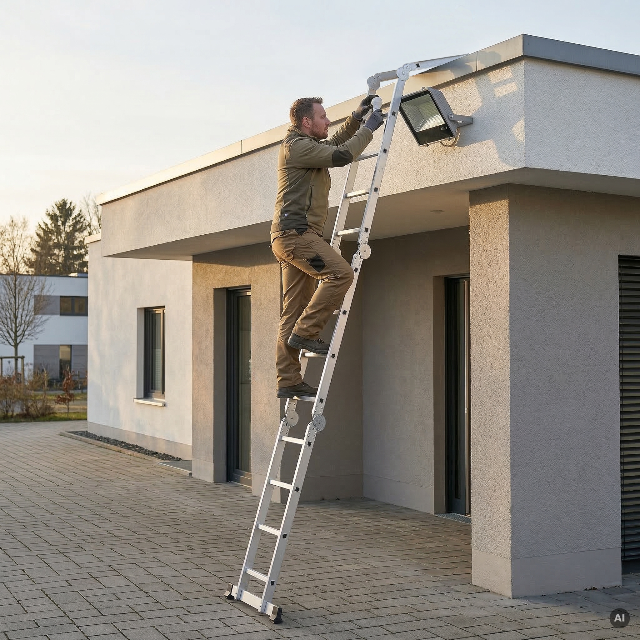 Drabina aluminiowa składana przegubowa wielofunkcyjna uniwersalna HIGHER 4x4