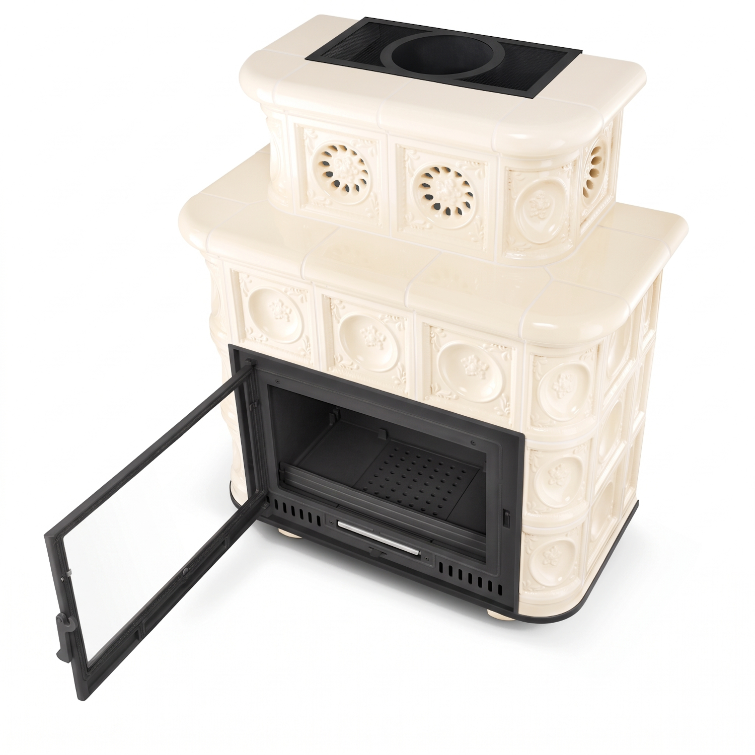 Piec piecyk kominek kaflowy ceramiczny ASPEN wkład NordFlam ETNA 13 kW