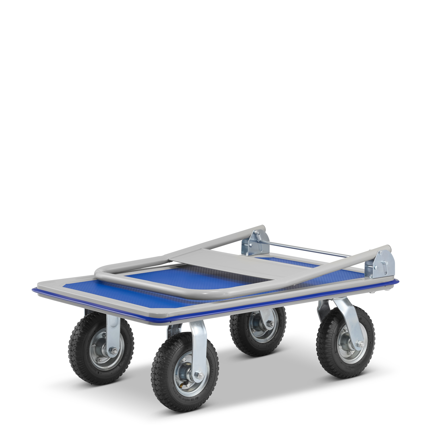 Wózek platformowy transportowy magazynowy 300 kg HIGHER koła pneumatyczne