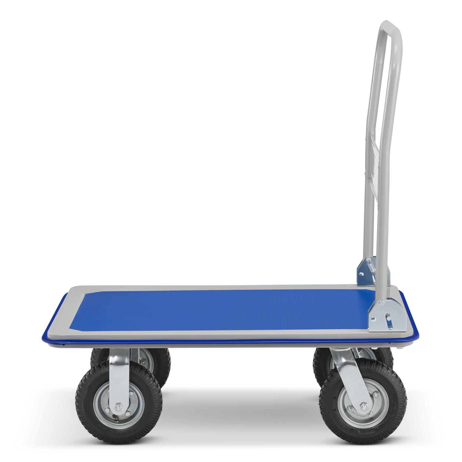 Wózek platformowy transportowy magazynowy 300 kg HIGHER koła pneumatyczne
